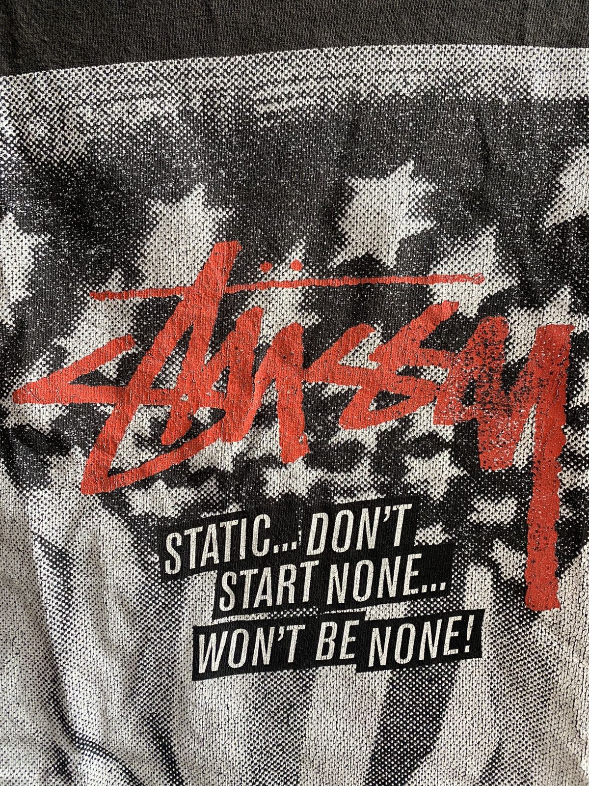 Stussy DISTRESSED STUSSY TSHIRT Size US M / EU 48-50 / 2 - 3 Thumbnail