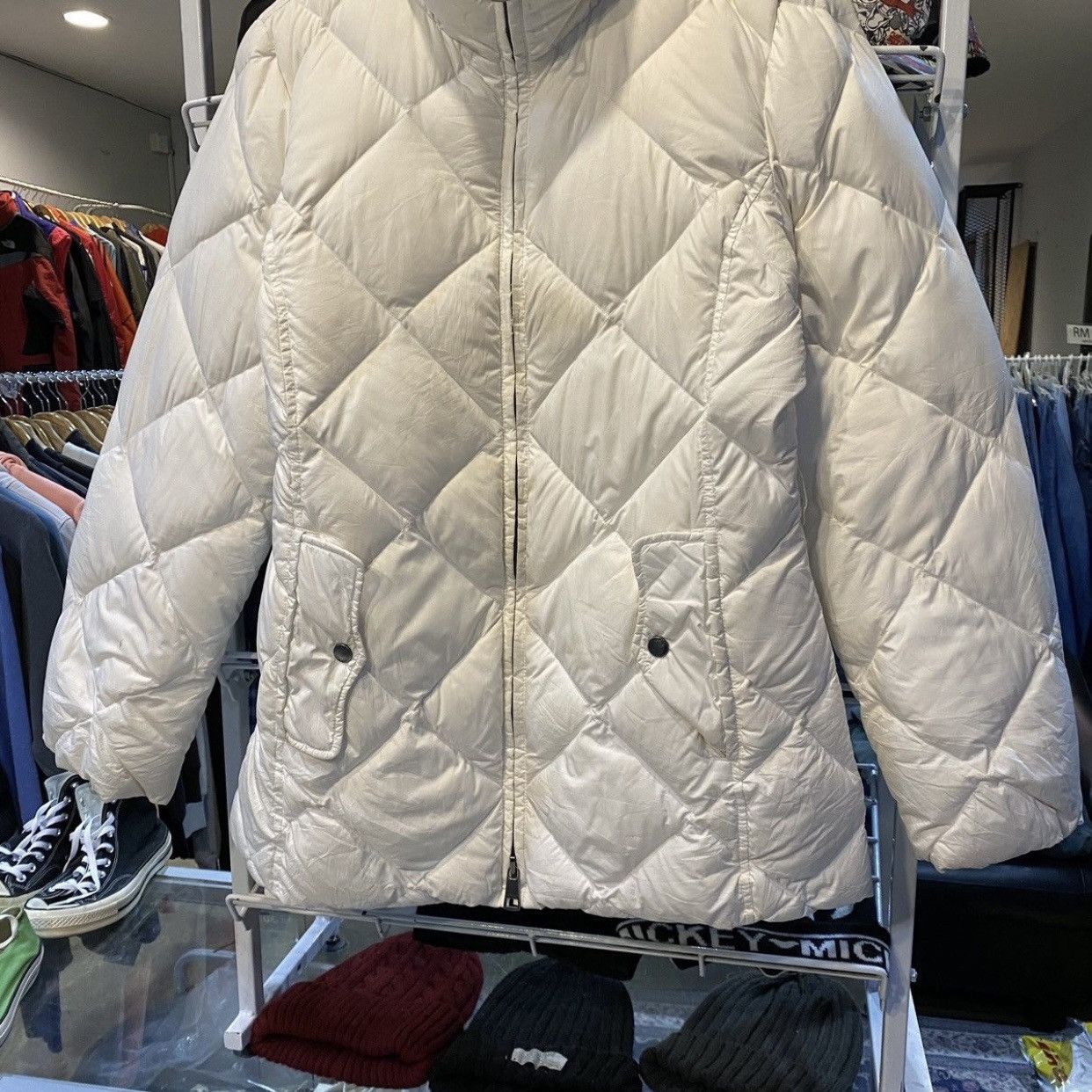 Burberry Burberry Brit White Diamond Quilted Jacket Classic Puffer Size US S / EU 44-46 / 1 - 5 Thumbnail