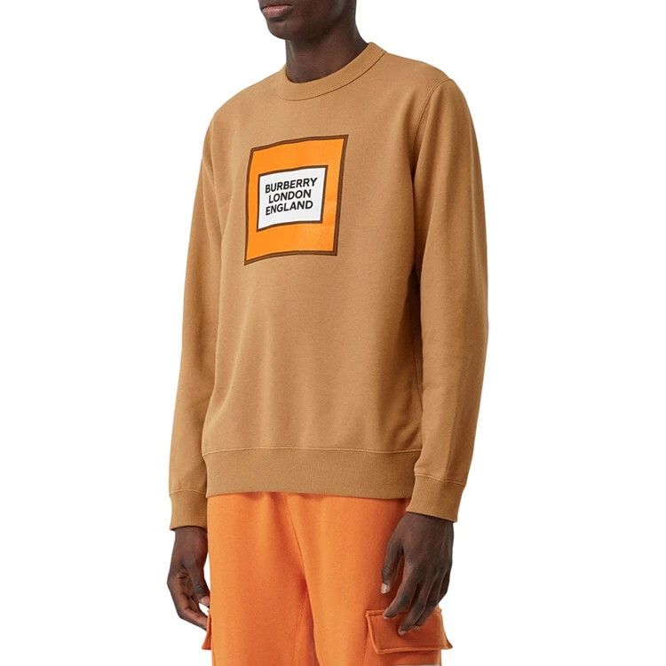 Burberry Burberry Nut Brown Letter Printed Crewneck Size S like M Size US S / EU 44-46 / 1 - 8 Thumbnail