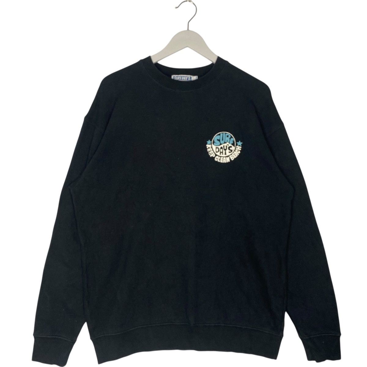 Vintage Vintage Surf Day Crewneck Sweatshirt Black Jumper Size M Size US M / EU 48-50 / 2 - 5 Thumbnail