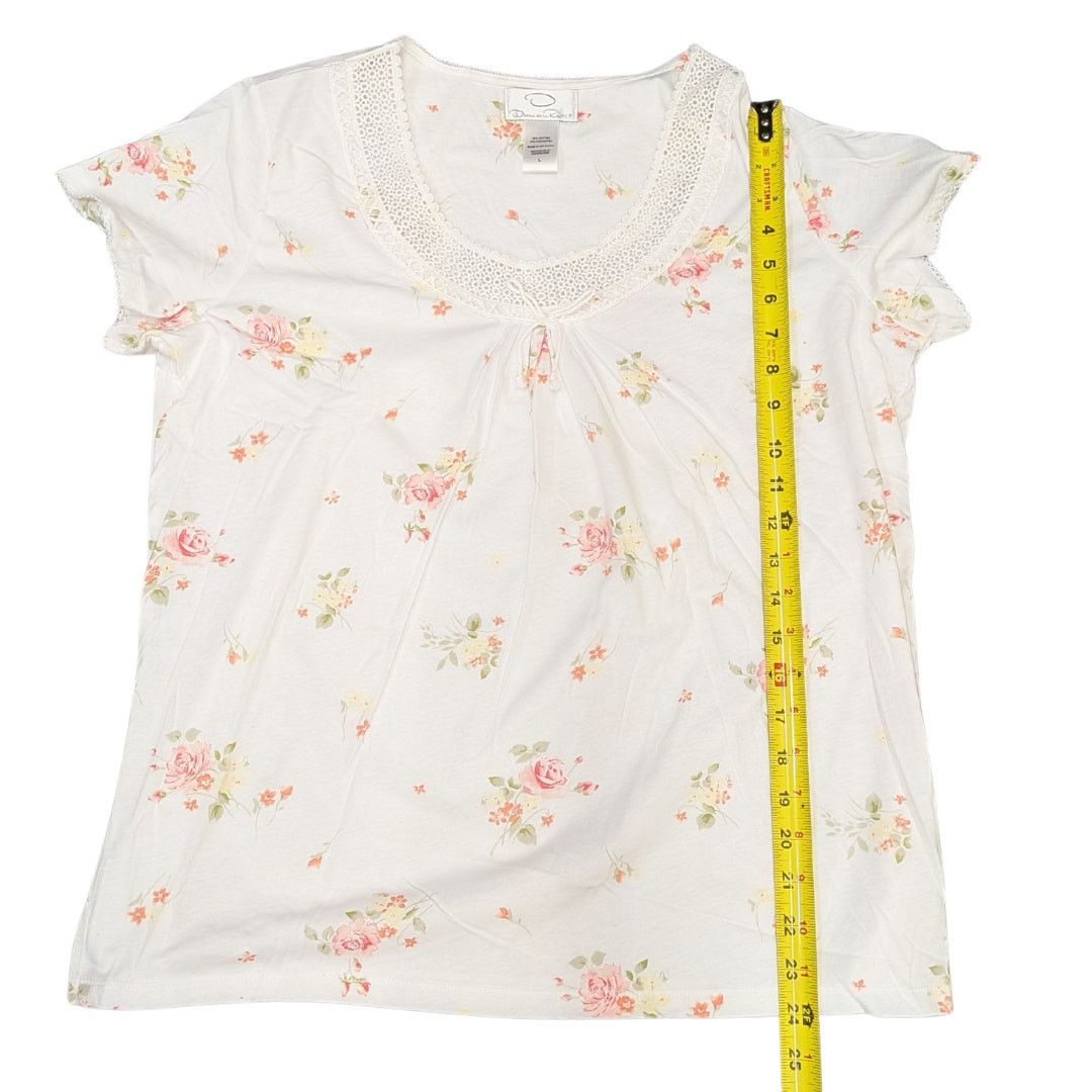 Oscar De La Renta Oscar de la Renta Cottagecore Floral Pajama Set | Women's L Size ONE SIZE - 4 Thumbnail
