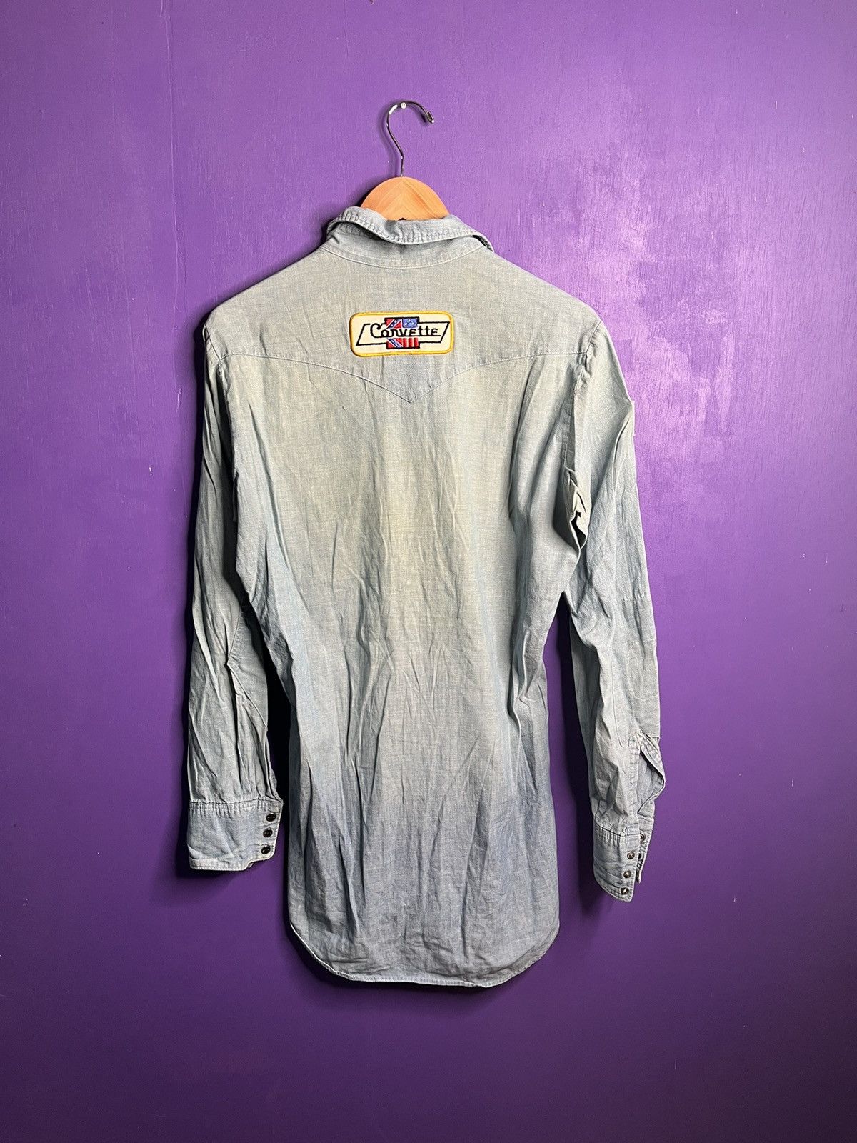 Lee × Vintage Vintage 70s Lee embroidered metal snap shirt Size US M / EU 48-50 / 2 - 2 Thumbnail