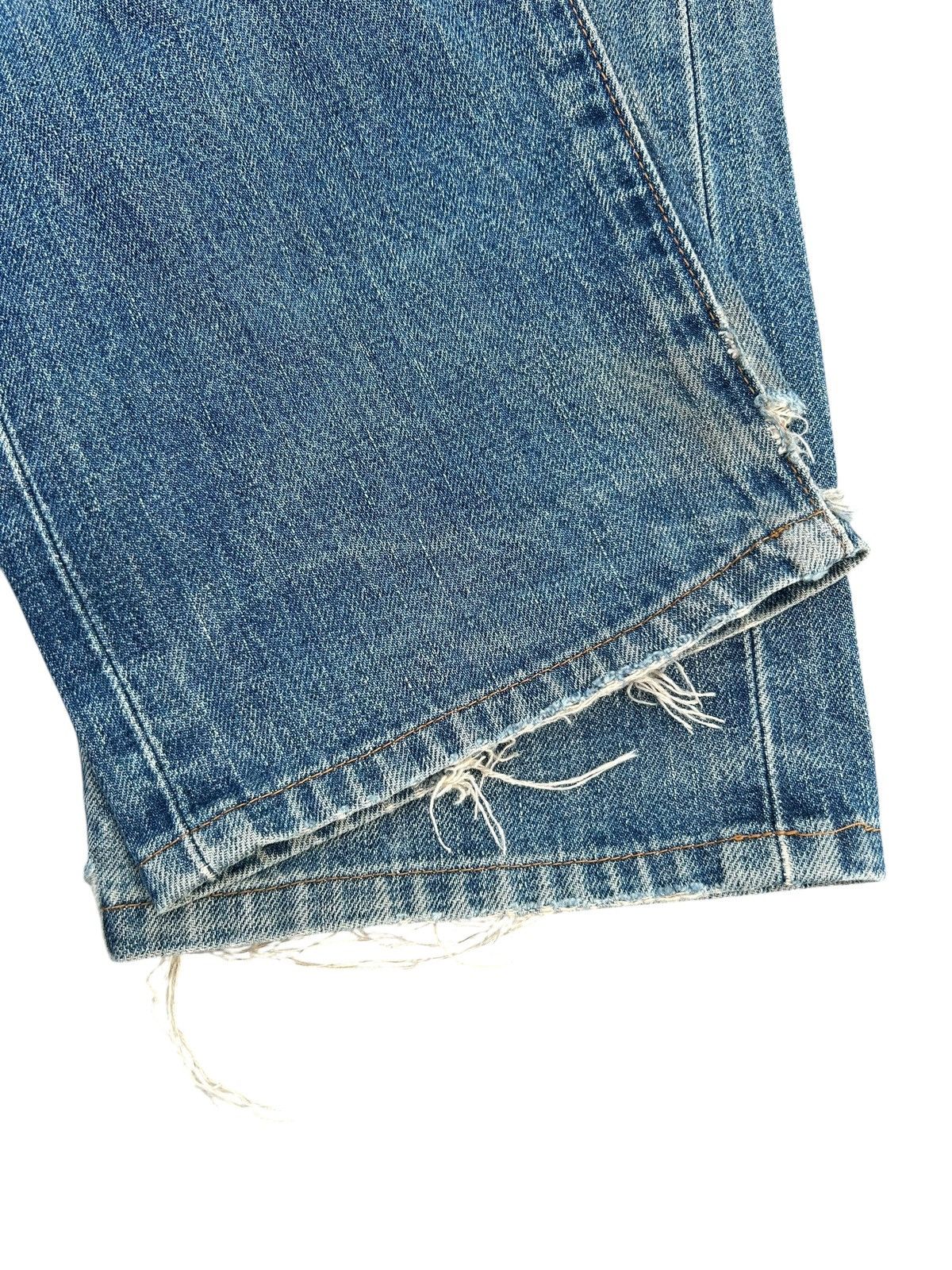 Kapital Thrashed Vintage Levis big E Selvedge Denim Jeans Size US 30 / EU 46 - 13 Thumbnail