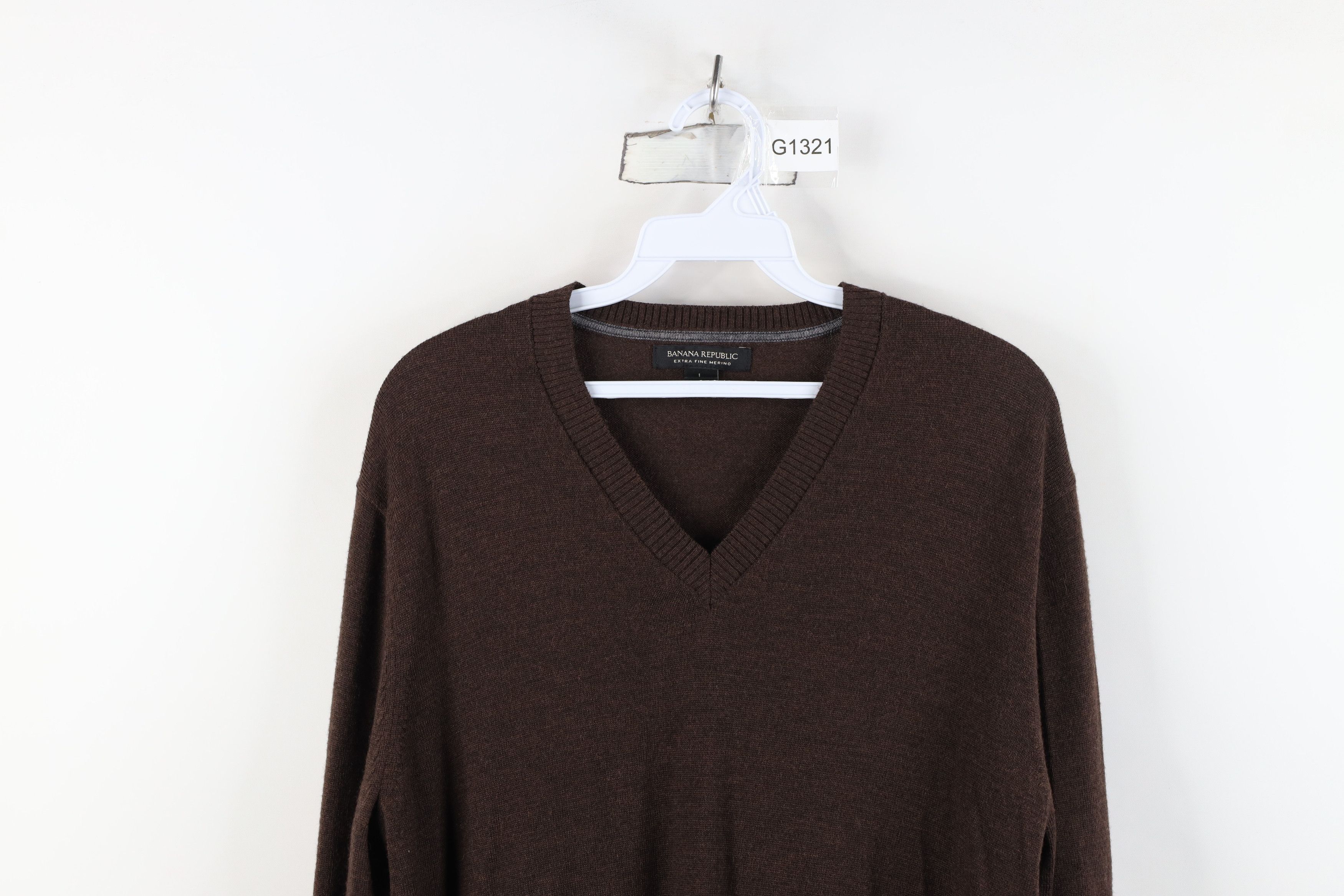 Banana Republic Banana Republic Lightweight Fine Merino Wool Knit Sweater Size US L / EU 52-54 / 3 - 2 Thumbnail