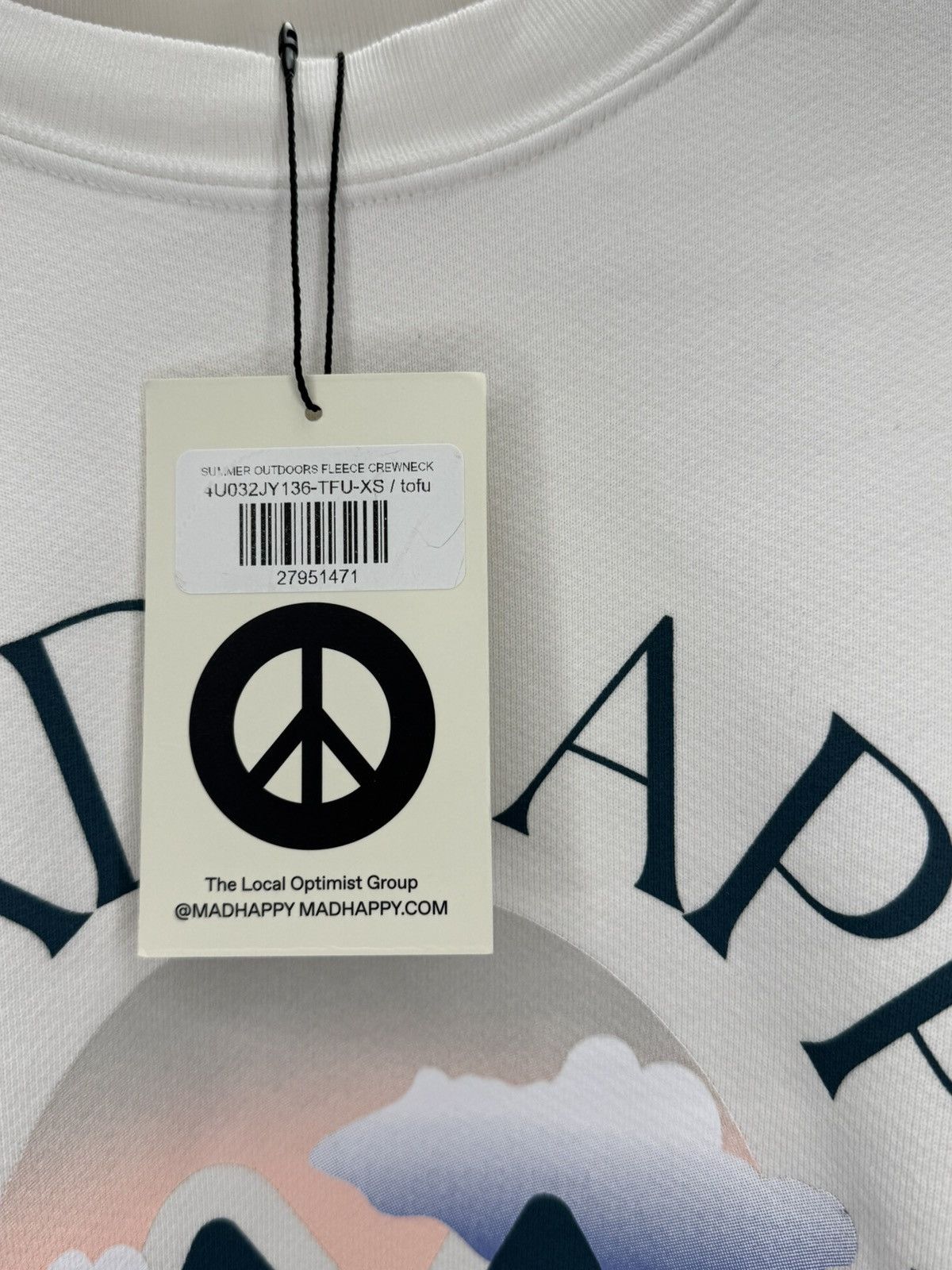 Madhappy MADHAPPY Unisex Outdoors Printed Sweatshirt Tofu Size XS / US 0-2 / IT 36-38 - 6 Thumbnail