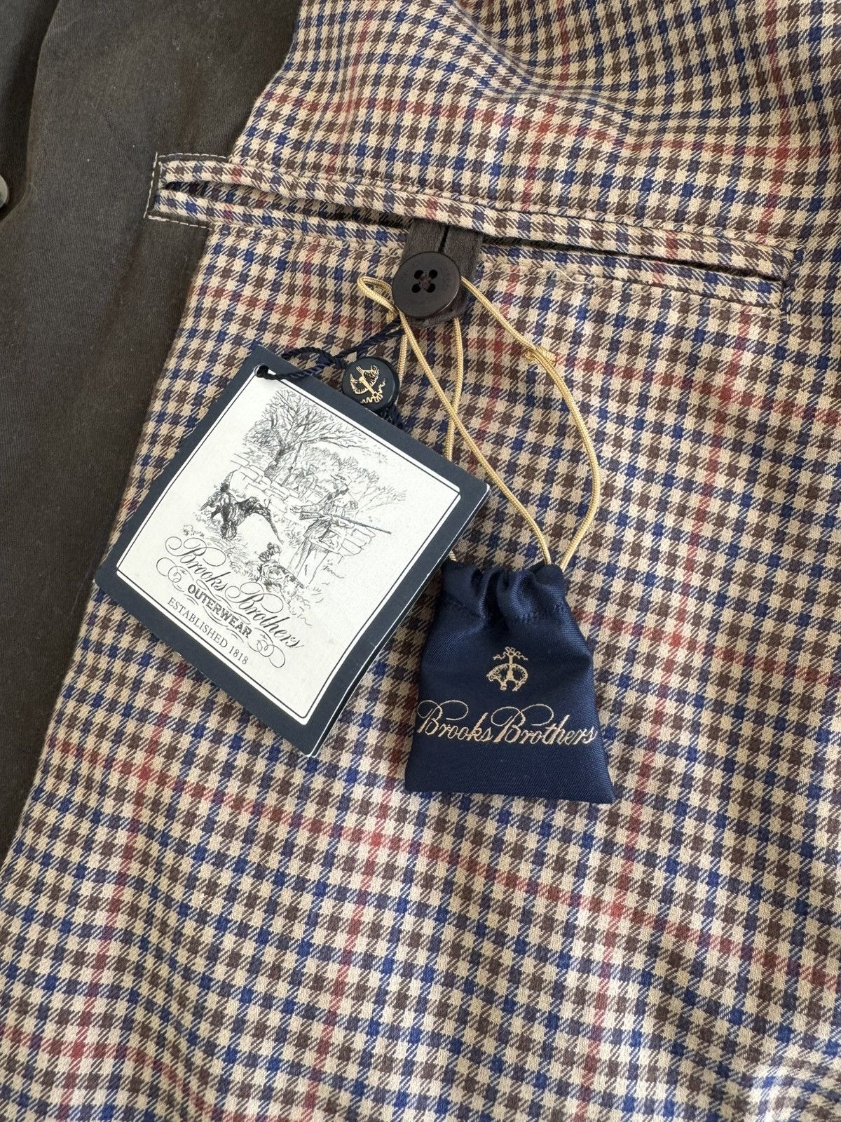 Brooks Brothers Hunting Collection Waxed Cotton Field Jacket