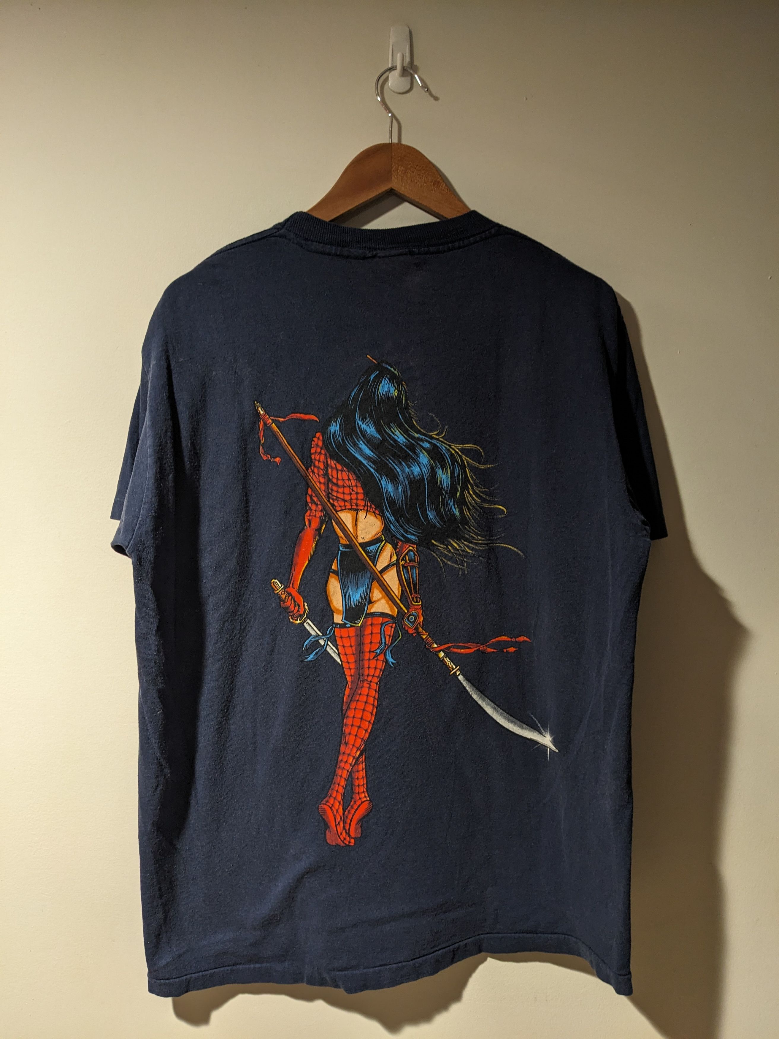 Changes Vintage 1997 Shi Warrior DC Comic Blue Large T-Shirt Size US L / EU 52-54 / 3 - 9 Thumbnail