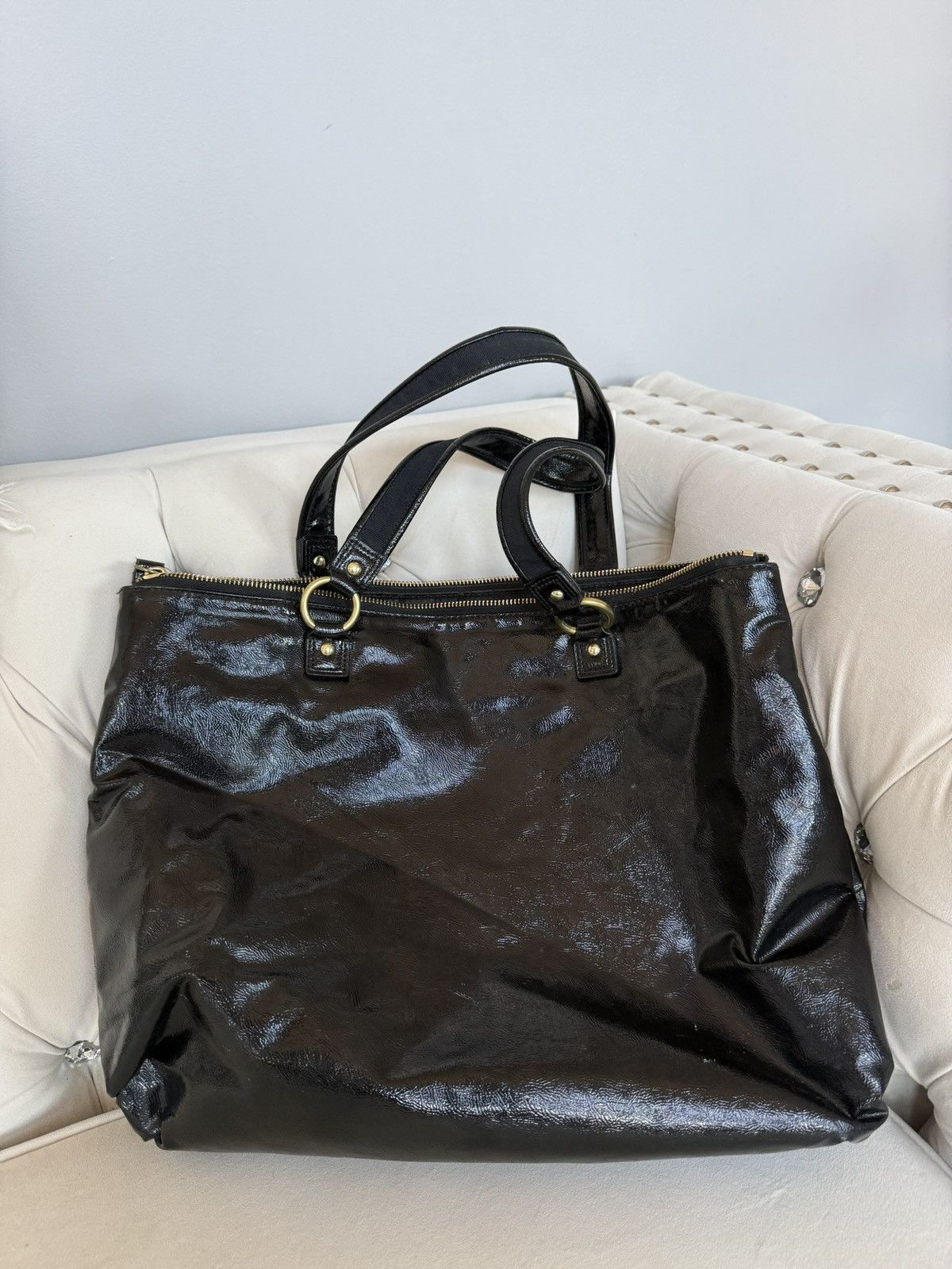 Coach Vintage Black Coach Shoulder Bag Size ONE SIZE - 2 Thumbnail