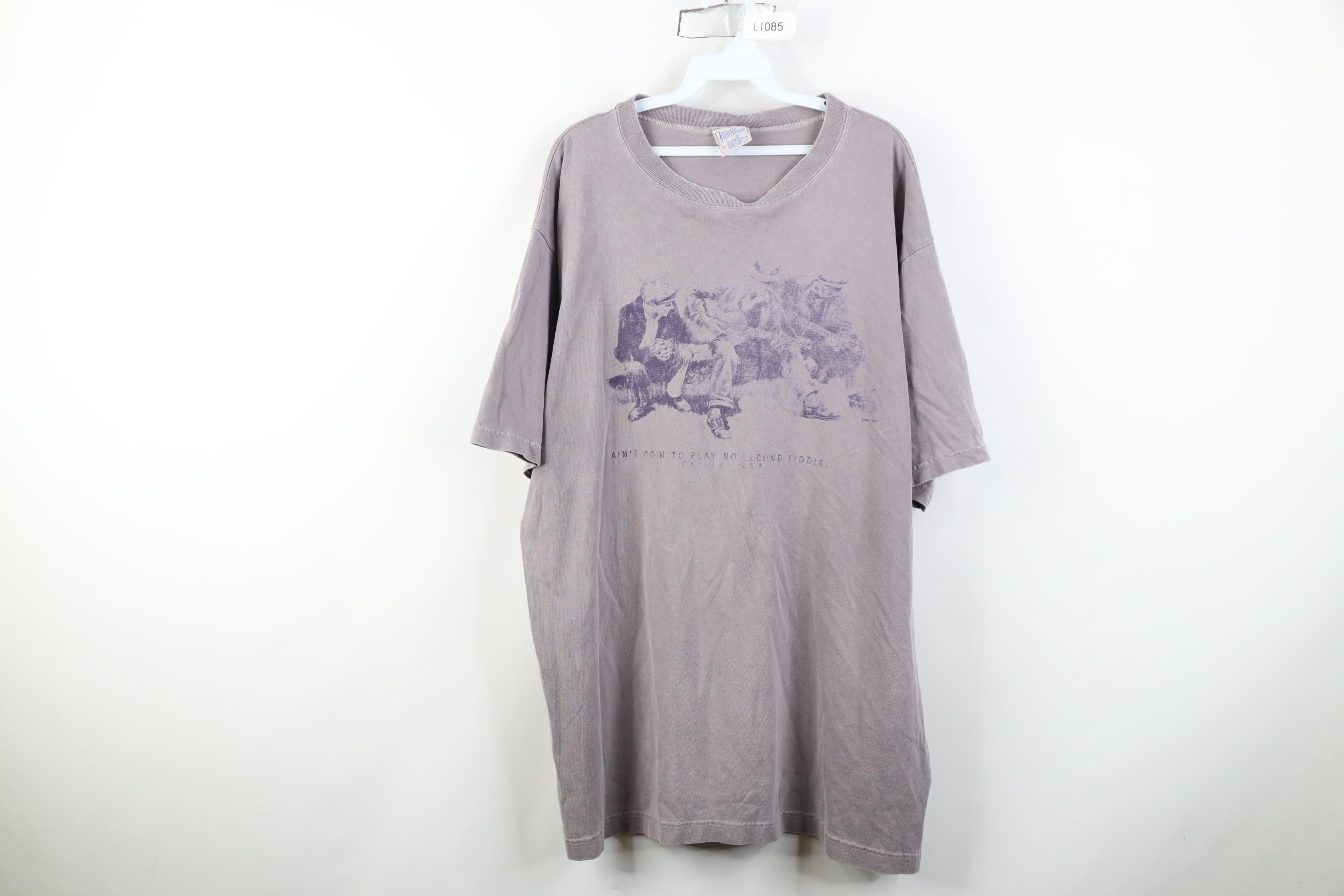 Vintage Vintage 90s Smith Ain't Goin To Play No Second T-Shirt Size US XL / EU 56 / 4 - 1 Thumbnail