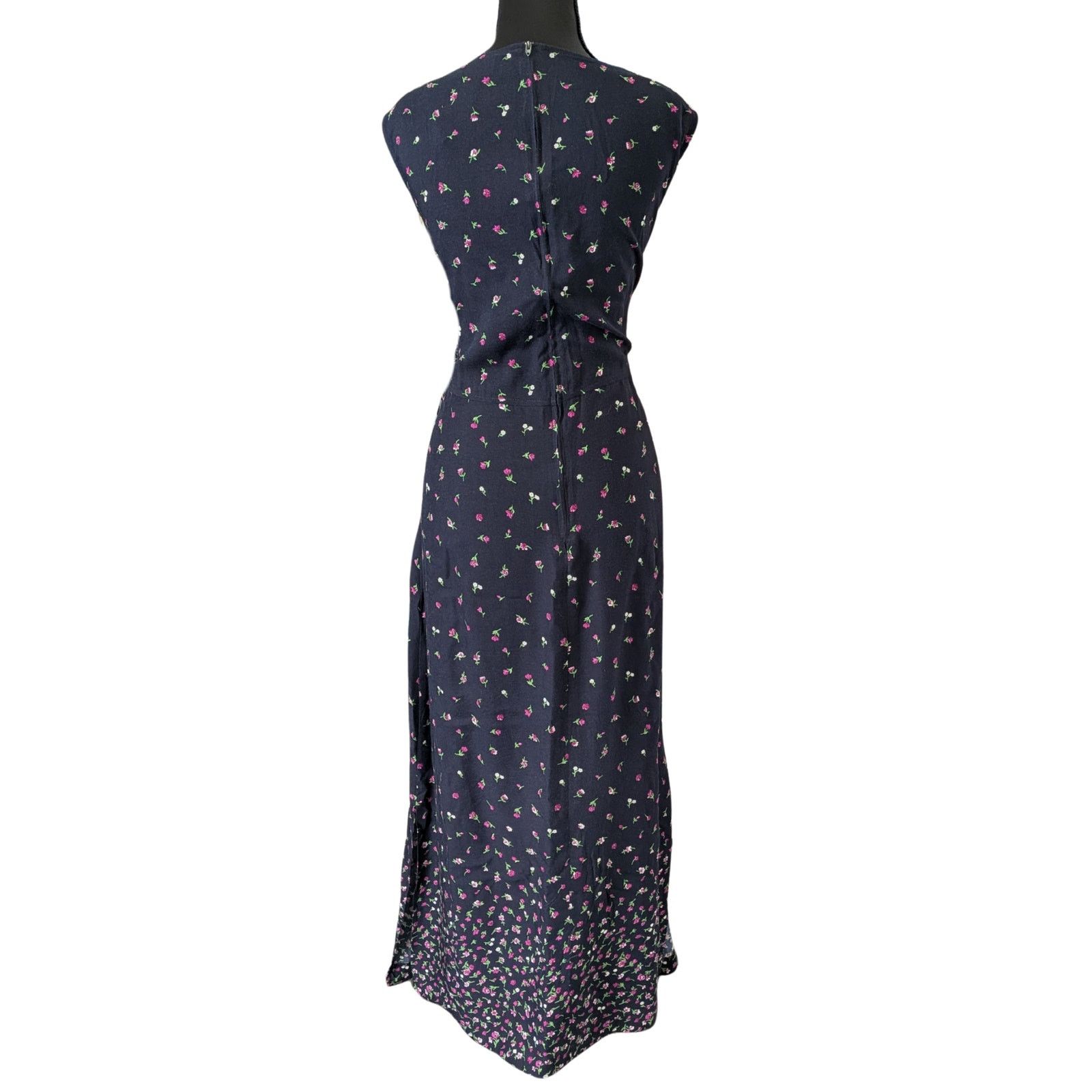 Vintage Vintage Floral Plus Size Slip Dress | 18 W | R&K Originals Size XXL / US 16-18 / IT 52-54 - 2 Thumbnail