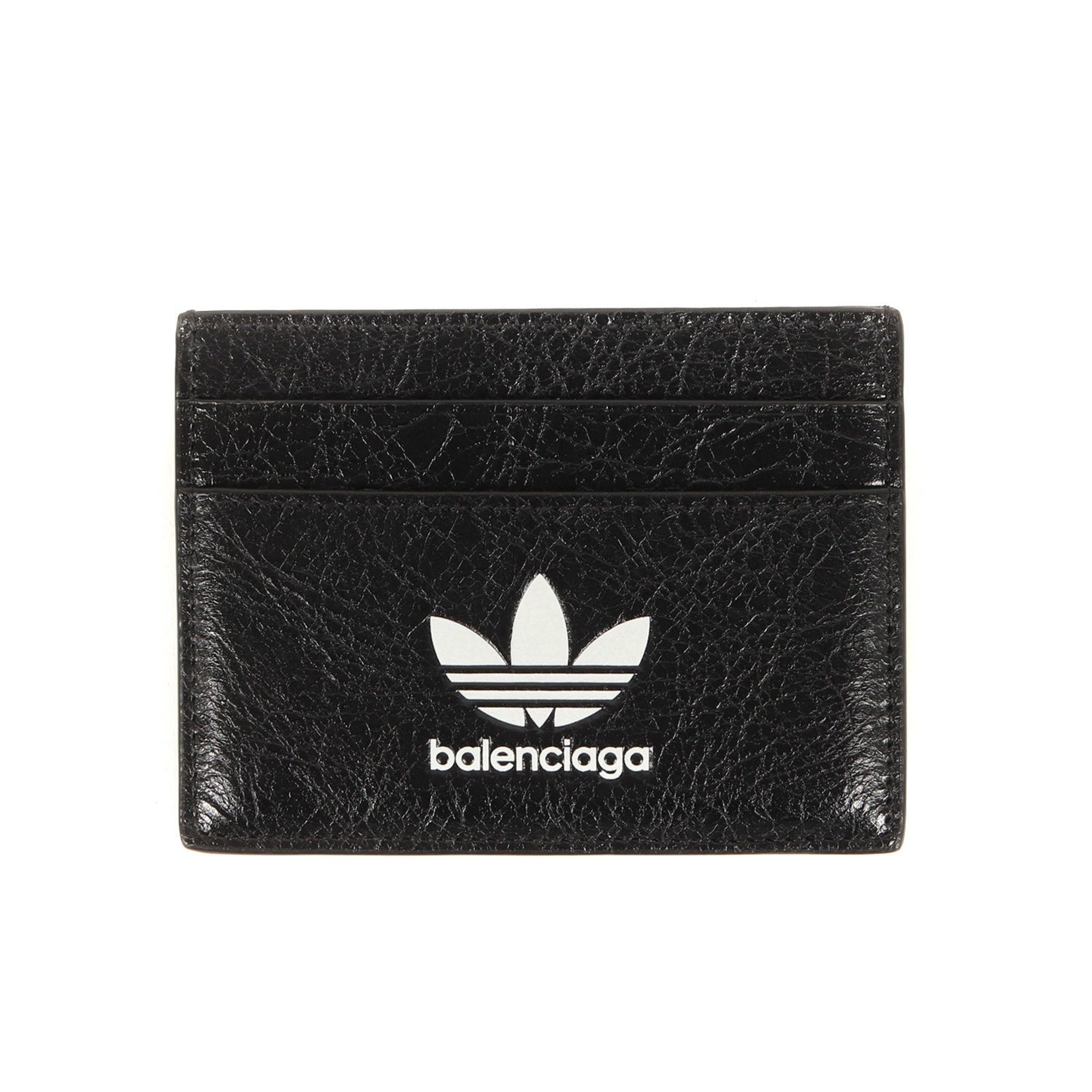 Balenciaga BALENCIAGA adidas Trefoil Leather Card Case (721895) Black Collaboration Size ONE SIZE - 1 Thumbnail