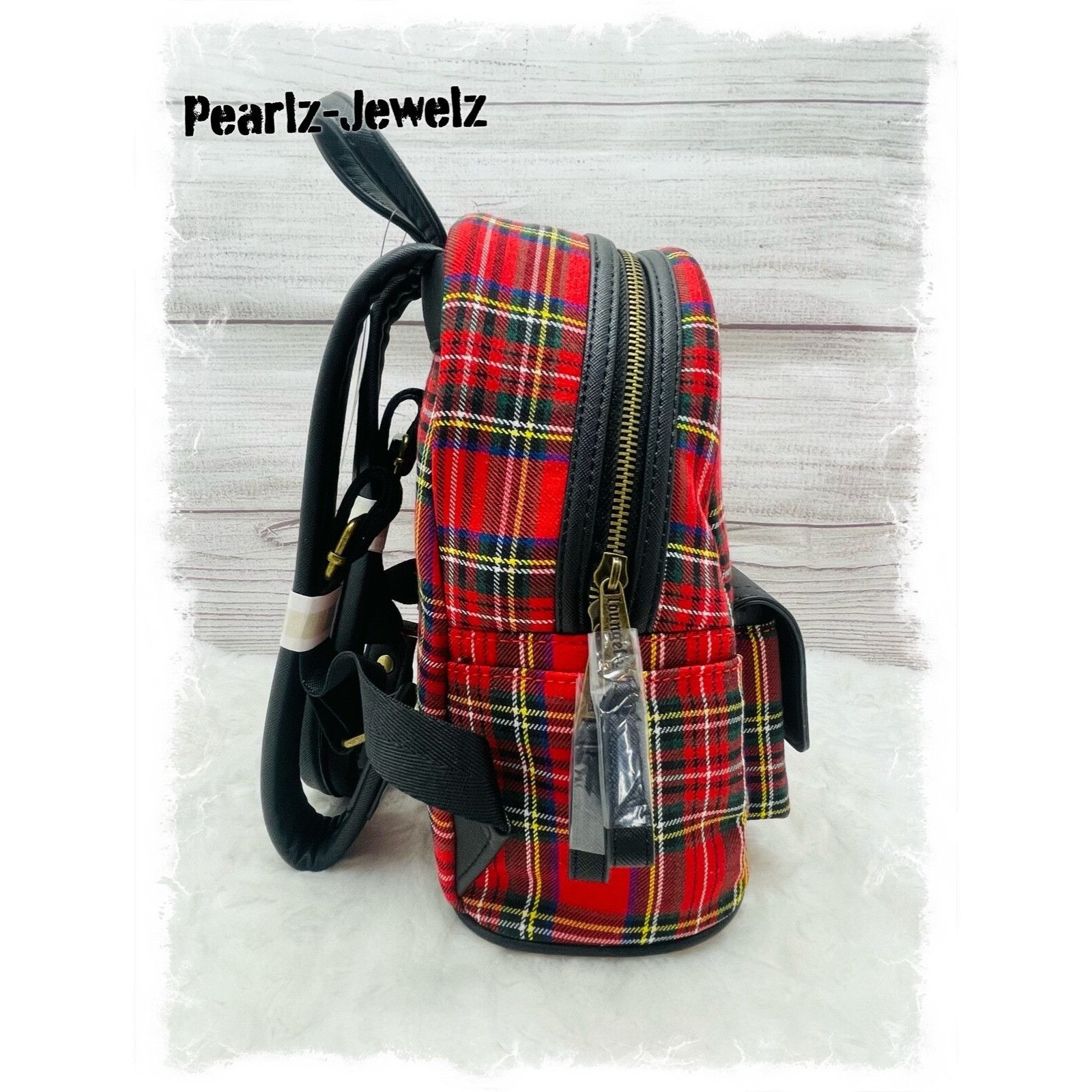 Disney Loungefly Harry Potter Prefect Red Plaid Pin Mini Backpack B Size ONE SIZE - 2 Thumbnail
