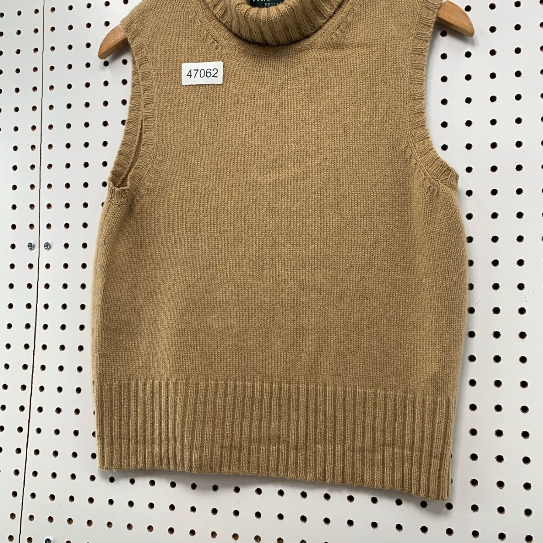 Ralph Lauren Lauren Ralph Lauren Sweater Petites PM Womens Brown 100% Cashmere Sleeveless Vest Turtleneck Knit Pullover Size M / US 6-8 / IT 42-44 - 4 Thumbnail