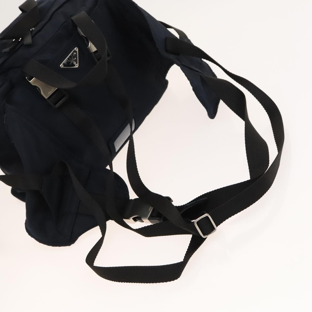 Prada PRADA Backpack Nylon Navy Silver Size ONE SIZE - 9 Thumbnail