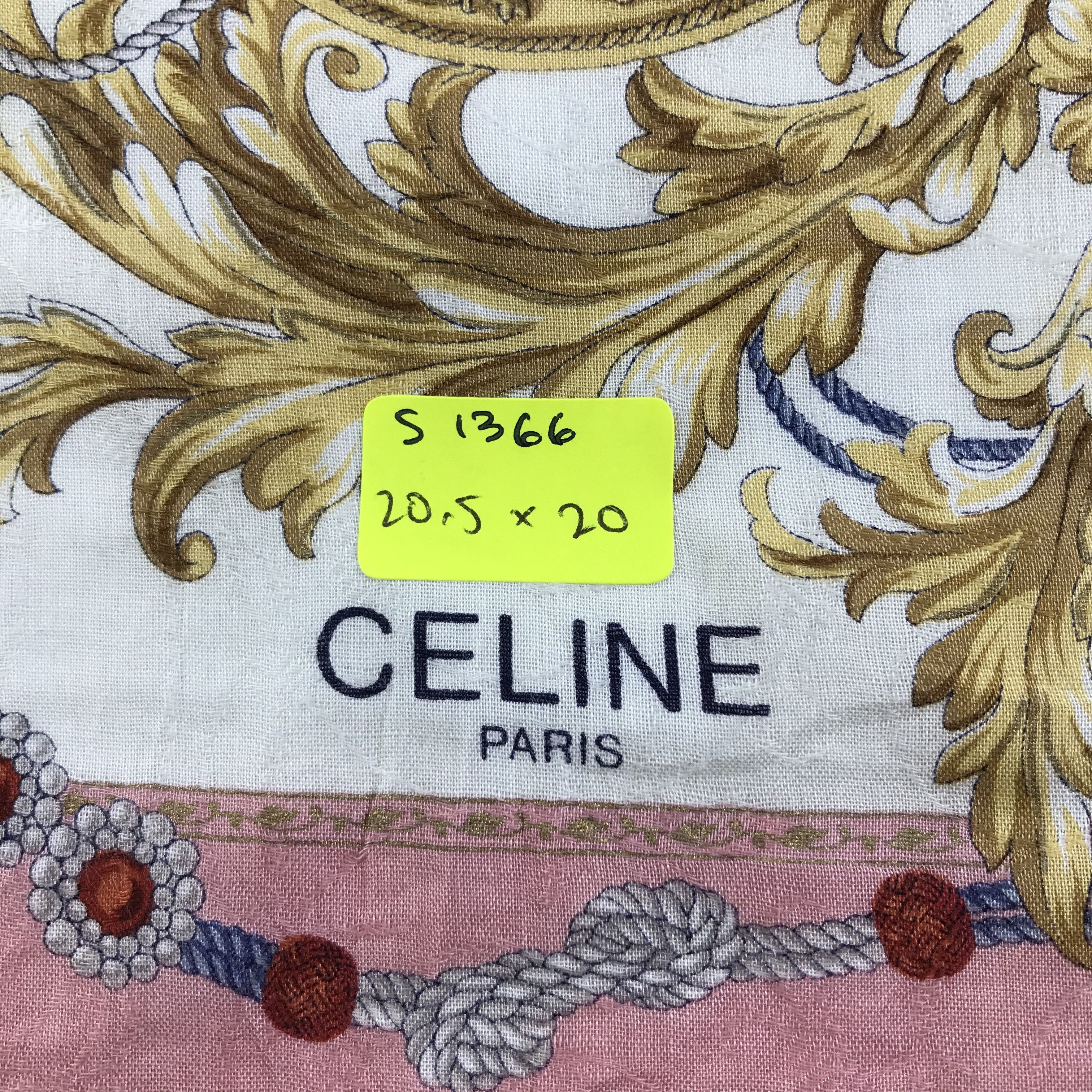 Celine × Vintage Celine Bandana / Handkerchief / Neckerchief - S1366 Size ONE SIZE - 5 Thumbnail