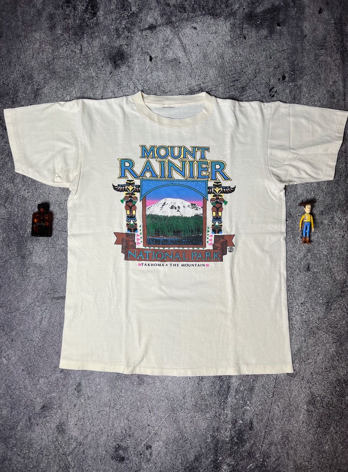 Vintage Vintage 90s tee Single stitch Size US L / EU 52-54 / 3 - 1 Thumbnail