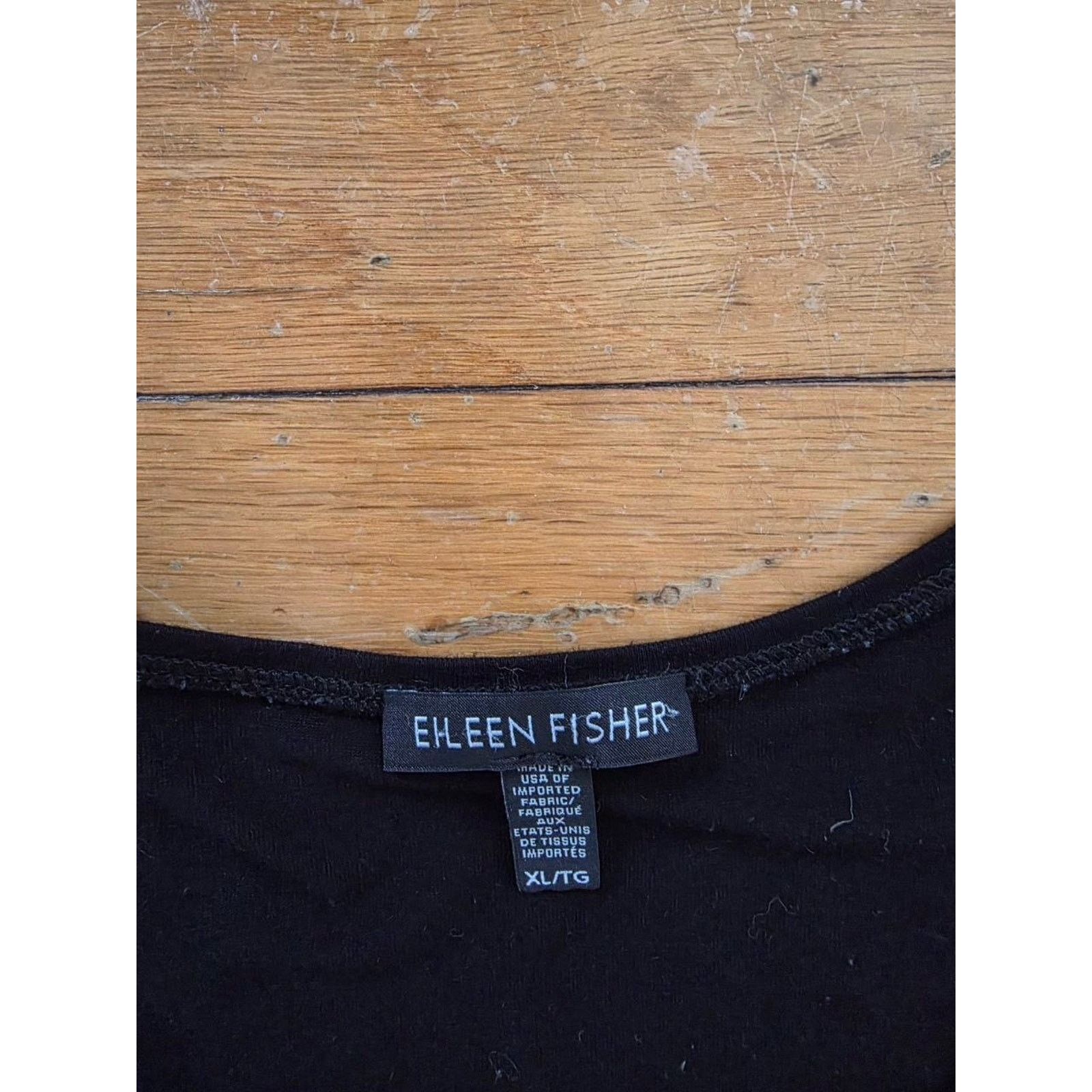 Eileen Fisher EILEEN FISHER Fine Flare Dress Black XL A001831 Size XL / US 12-14 / IT 48-50 - 5 Thumbnail