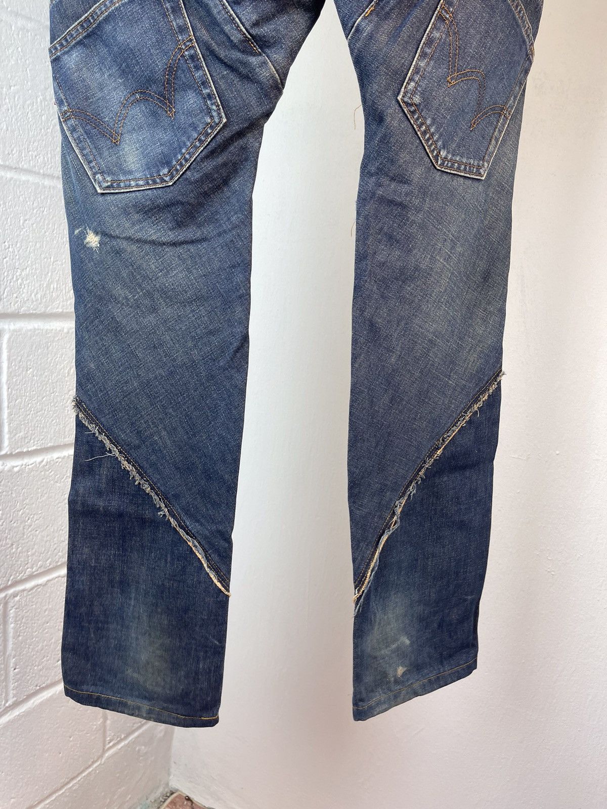 20471120 × Beauty Beast A/W2000 20471120 Reconstruction Denim Pants Size US 34 / EU 50 - 14 Thumbnail