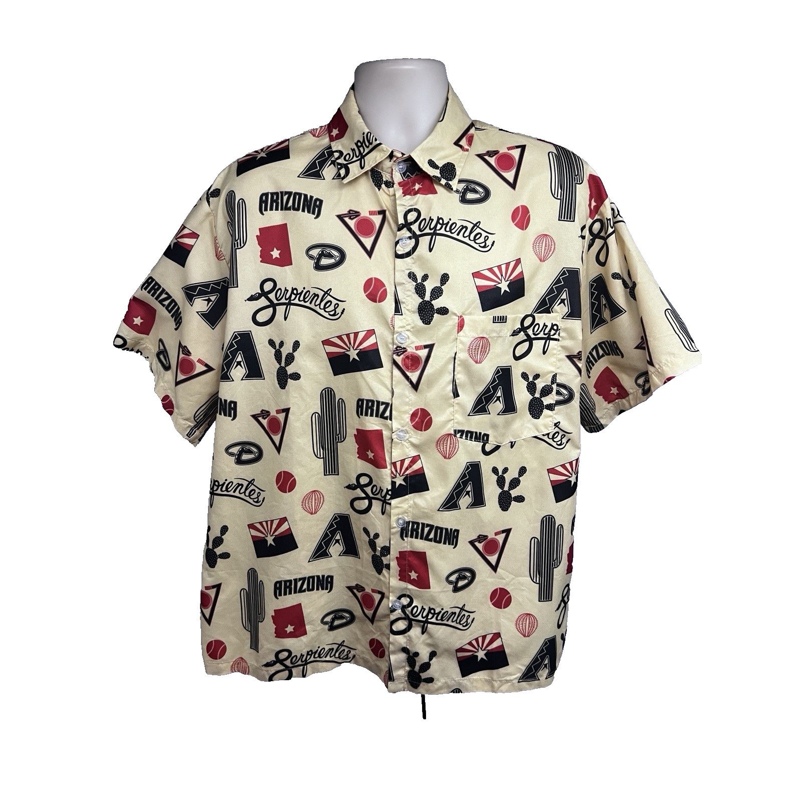 Other Arizona Diamondbacks MLB Baseball Hawaiian Button Up Shirt L Size US L / EU 52-54 / 3 - 1 Thumbnail
