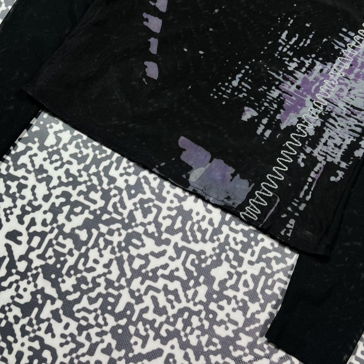 Japanese Brand Vintage Y2K Japanese Abstract Mesh Longsleeve JPG 90s Style Size M / US 6-8 / IT 42-44 - 11 Thumbnail