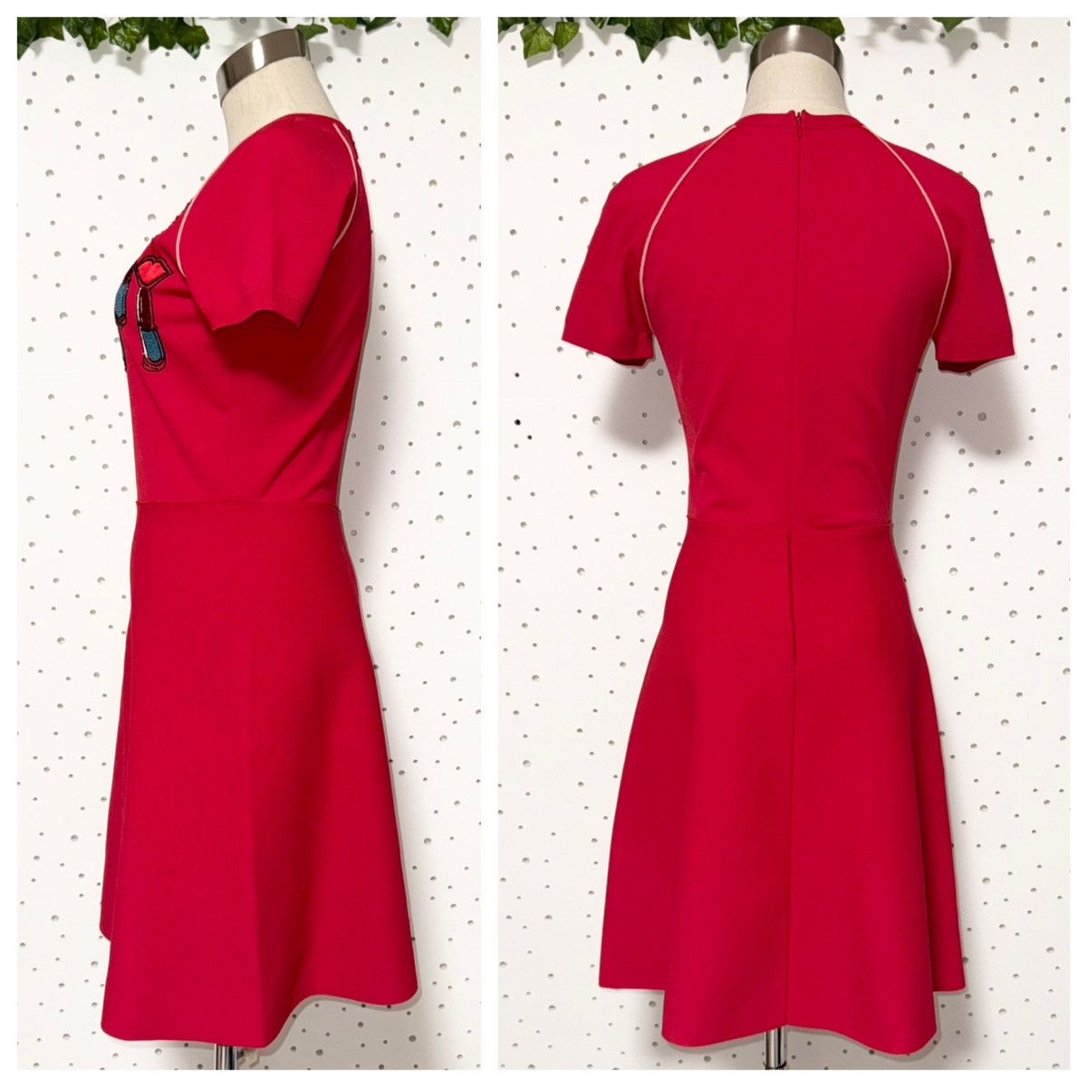 Valentino Authentic Valentino Embroidered Short Sleeve Knit Dress S Size S / US 4 / IT 40 - 7 Thumbnail