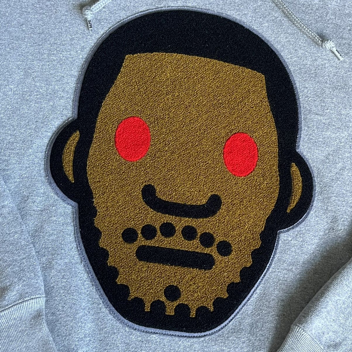 Bape × Kid Cudi A Bathing Ape Bape Kid Cudi Pullover Hoodie Grey Patch Logo Size US XL / EU 56 / 4 - 2 Thumbnail