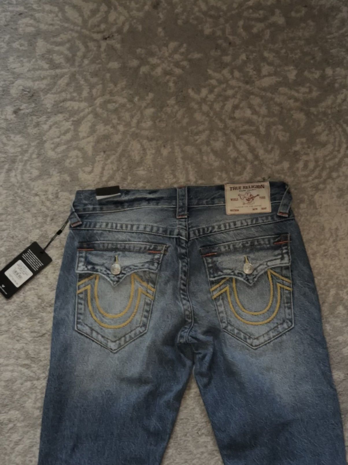 True Religion RICKY ROPE STITCH DISTRESSED JEAN Size US 29 - 5 Thumbnail