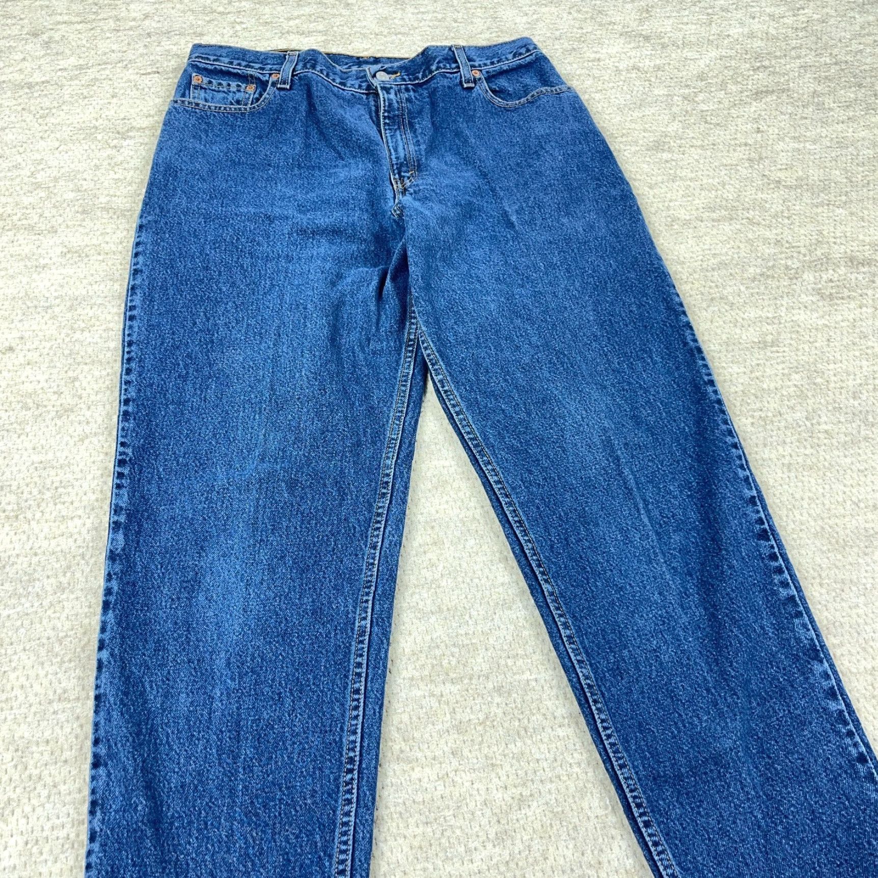 Levi's VINTAGE Levi's 550 Jeans Women 16 Relaxed Fit Tapered 33x30 Blue 90s USA Mens? Womens Size 38" / US 16 / IT 52 - 7 Thumbnail