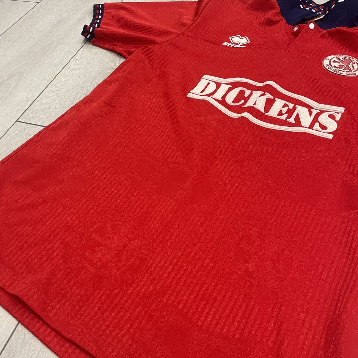 Pro Player Retro 90s ERREA DICKENS MIDDLESBROUGH Shirt Jersey 80s Size US L / EU 52-54 / 3 - 4 Thumbnail