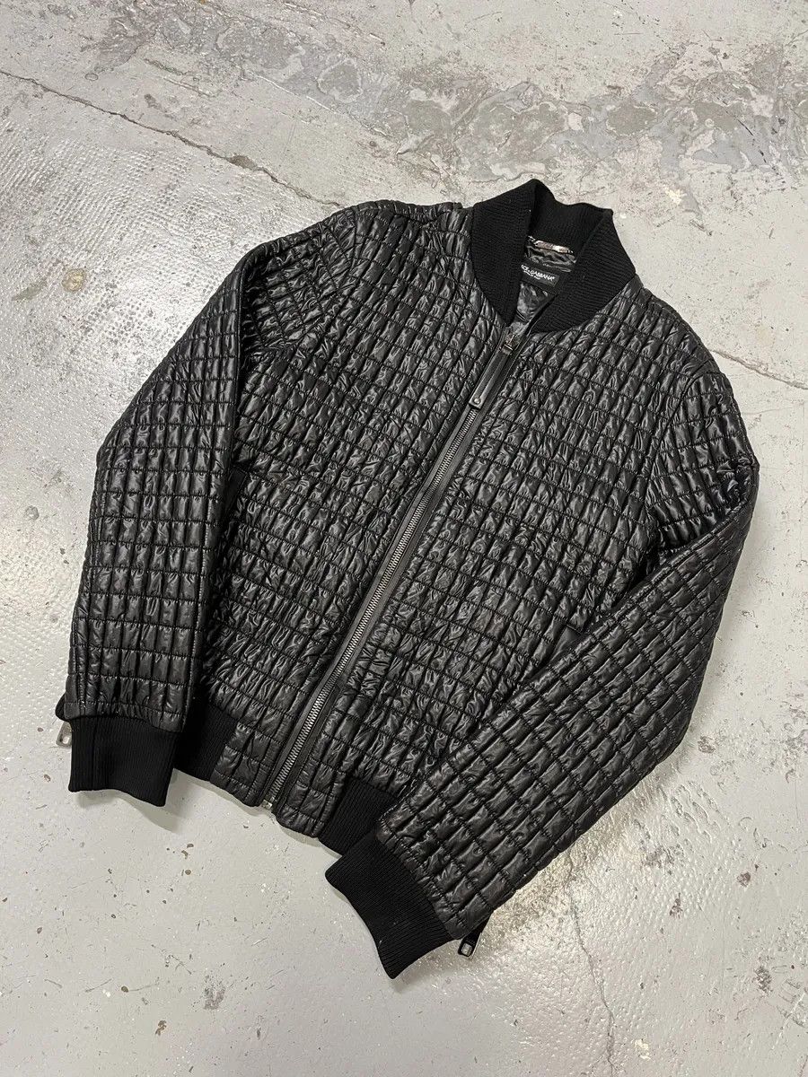 Dolce & Gabbana 2010s Dolce & Gabbana Black Quilted Light Jacket Size US L / EU 52-54 / 3 - 5 Thumbnail