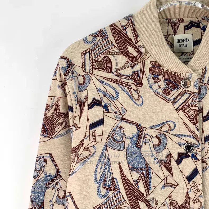Hermes Hermes Color-blocked Zouave dragon cavalry pattern full pr Size S / US 4 / IT 40 - 3 Thumbnail