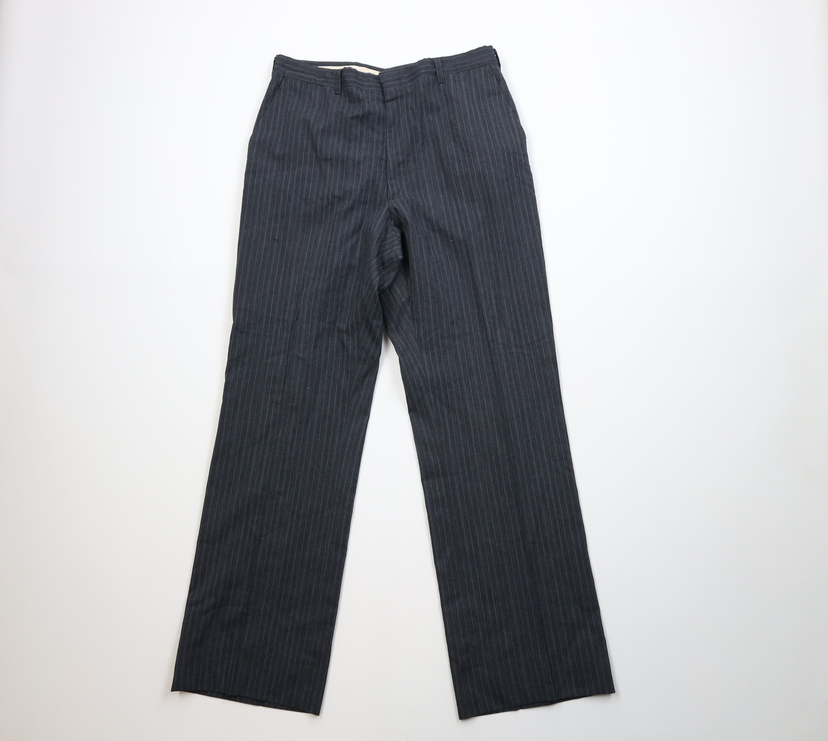 Vintage Vintage 60s 70s Streetwear Striped Wide Leg Chino Pants USA Size US 32 / EU 48 - 1 Thumbnail