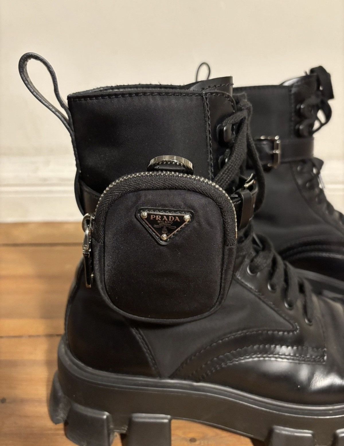 Prada Prada Monolith Combat Boots with Pouches Size 9 Size US 9 / EU 42 - 4 Thumbnail
