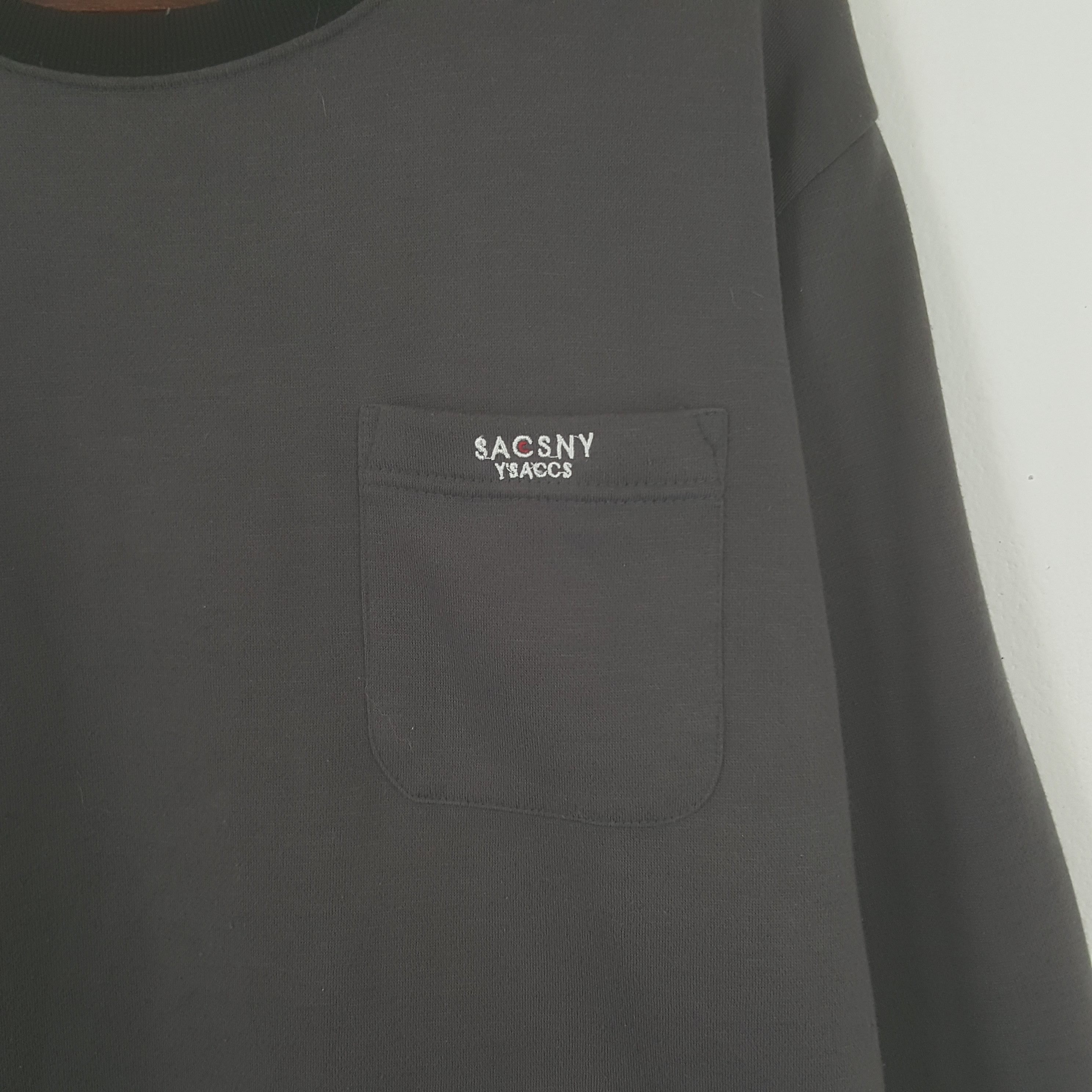 Japanese Brand × Vintage × Yohji Yamamoto Sacsny by Yohji Yamamoto Custom Art Long Sleeve Tshirt Size US L / EU 52-54 / 3 - 4 Thumbnail