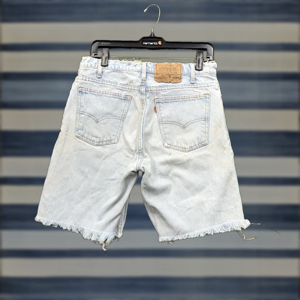 Levi's VINTAGE Levi's 550 Jeans Bermuda Shorts Mens 30 Orange Tab Relaxed Fit Wide Leg Baggy Light 80s 90s Grunge Hip Hop Skate Y2K 2000s Silver Tab Mens Size US 30 / EU 46 - 1 Thumbnail