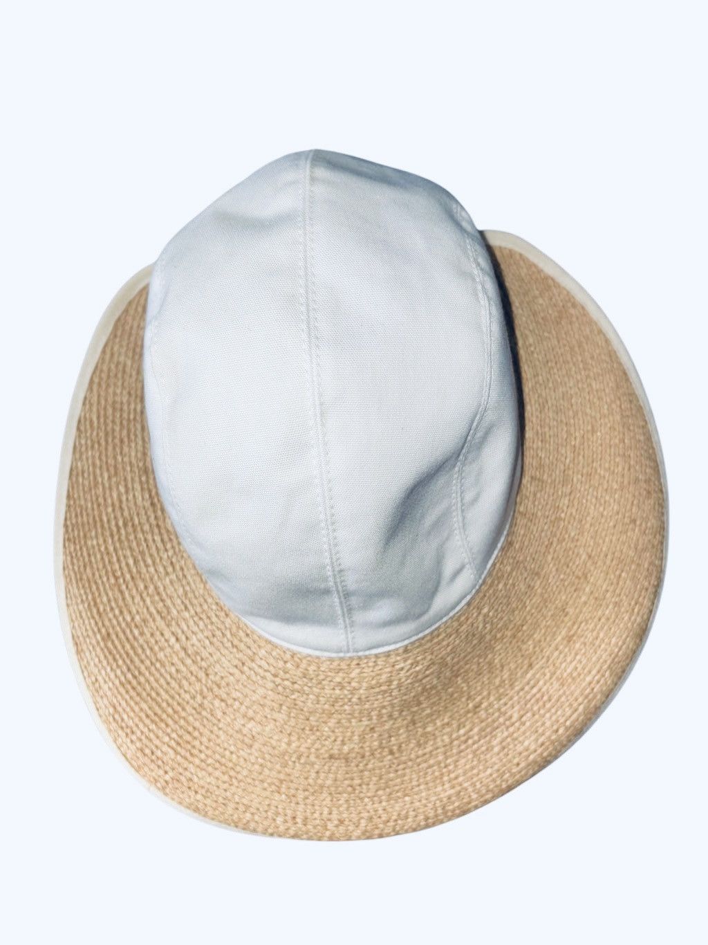 Designer Helen Kaminski “Miki” Raffia & Cotton Hat Size ONE SIZE - 2 Thumbnail
