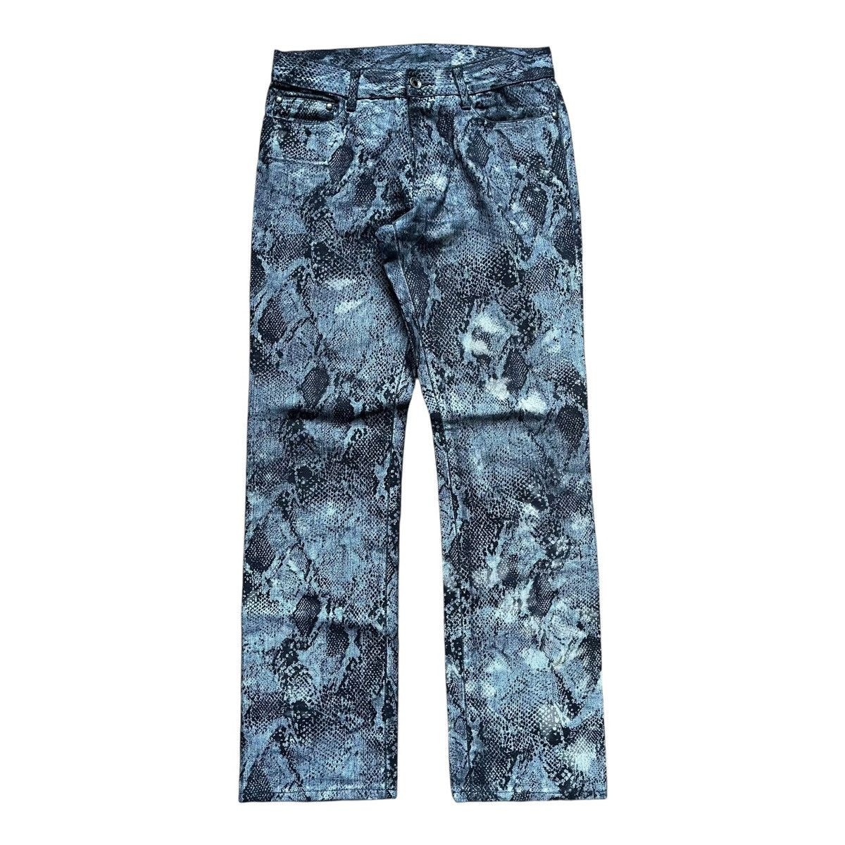 14th Addiction × 5351 POUR LES HOMMES × Japanese Brand 5351 Pourles Hommes Printed Snake skin Pants Size US 28 / EU 44 - 1 Thumbnail