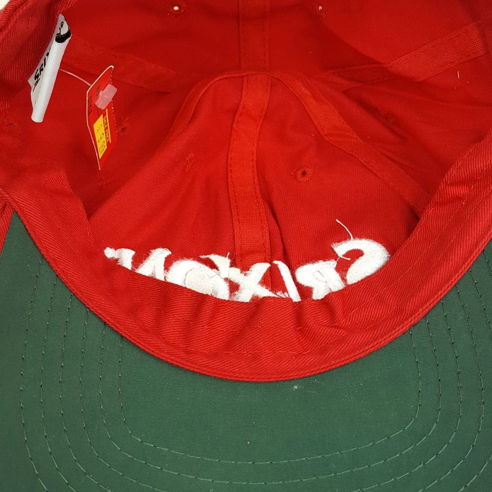 Logo 7 VINTAGE Srixon Golf Red Twill PGA Hat Baseball Cap Logo Sports VTG Adjustable Snaptback Men Cotton Twill 90s Golf Casual Mens Size ONE SIZE - 7 Thumbnail