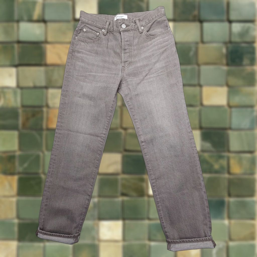 MOUSSY Moussy Vintage Jeans City 5-Pocket Regular Fit Brown Denim Women's 25 Inseam 29" Size 42" / US 20 - 1 Thumbnail