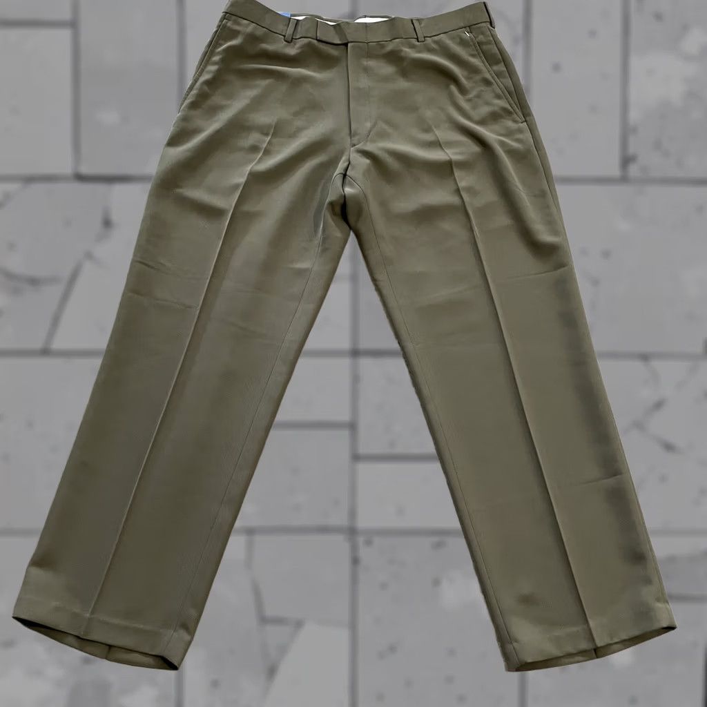 Vintage Reaction Pants Dress Brown 36x29 Mens Polyester NWT Chino Size US 36 / EU 52 - 1 Thumbnail