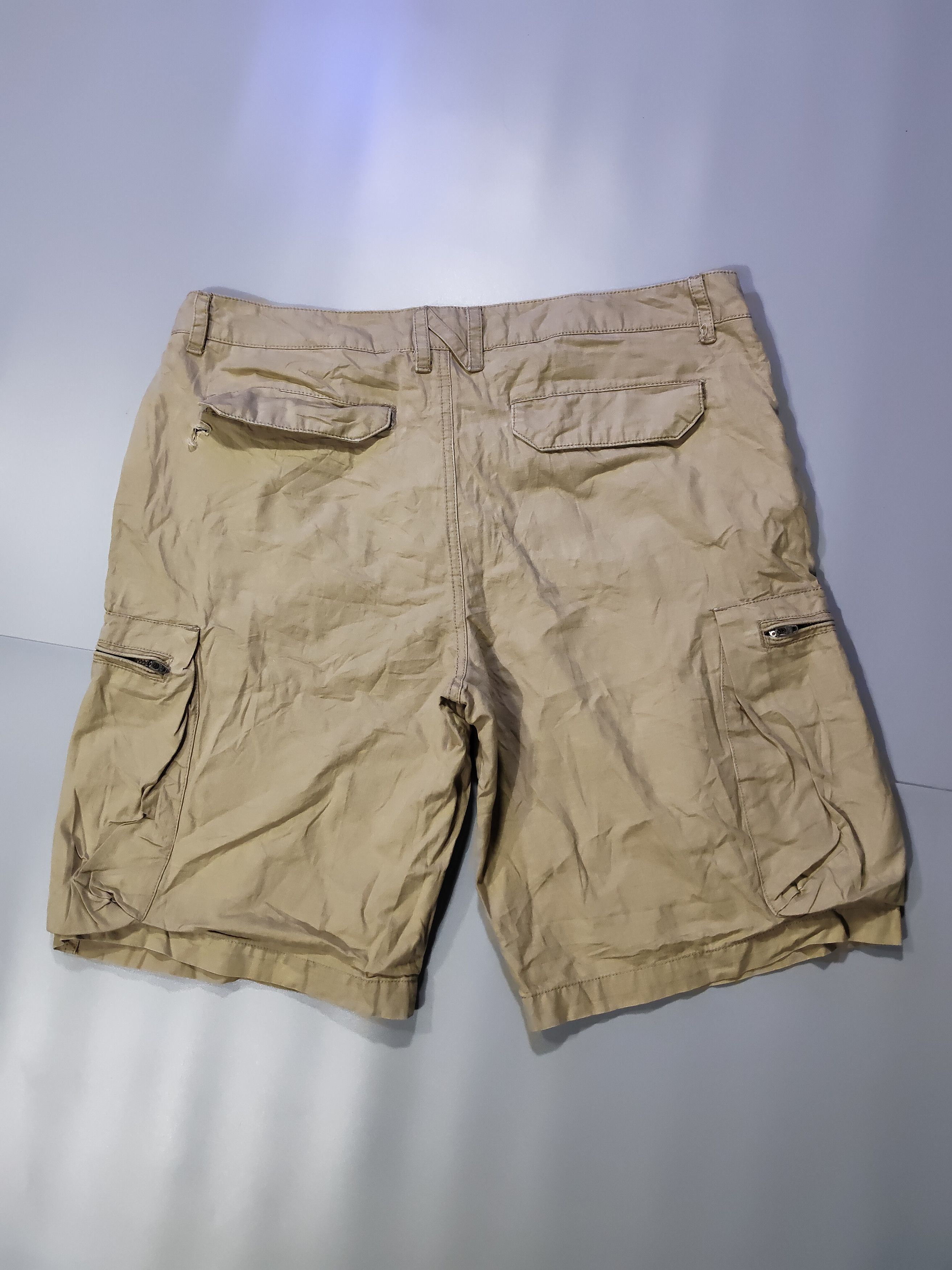 Nike 💥💥WOW💥💥 Vintage Nike ris top Cotton shorts in khaki Size US 38 / EU 54 - 5 Thumbnail