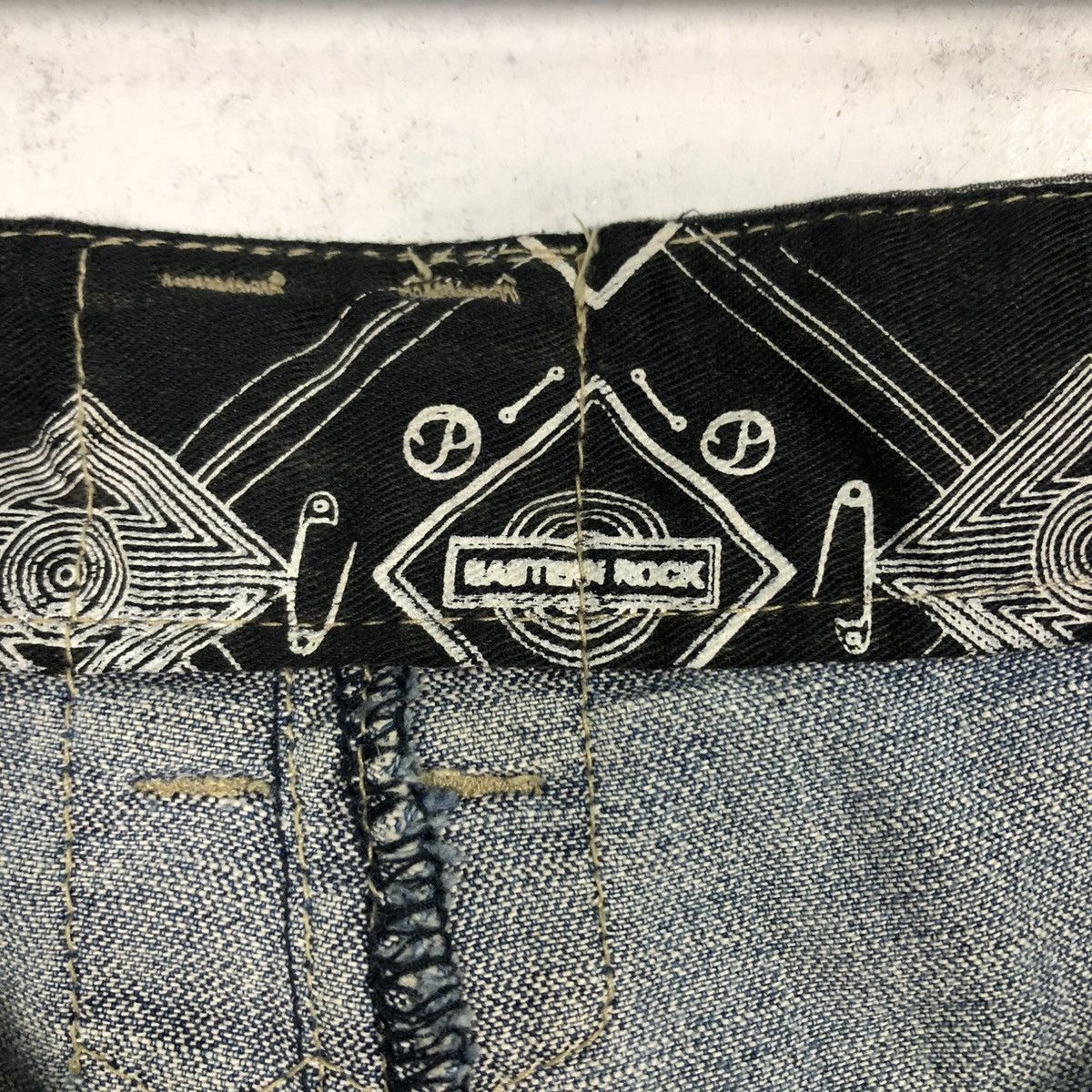 PPFM 🔥VINTAGE SKINNY DENIM JEANS PPFM BONDAGE PUNK DESIGN Size US 32 / EU 48 - 21 Thumbnail