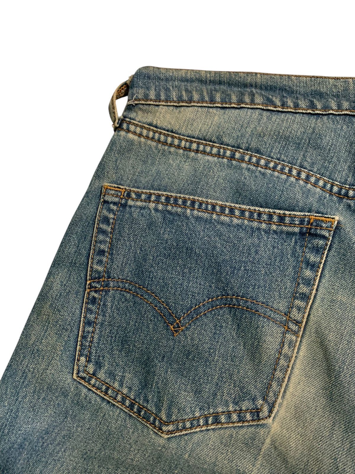 Levi's VINTAGE LEVIS 512 FADED & RUSTY DISTRESSED DENIM Size US 35 - 10 Thumbnail