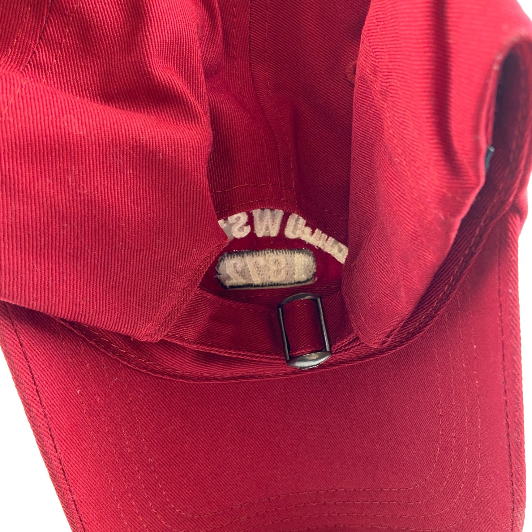 Vintage Prairie Mountain Cap Mens Large Red Cotton Adjustable Strapback Baseball Hat Size ONE SIZE - 5 Thumbnail