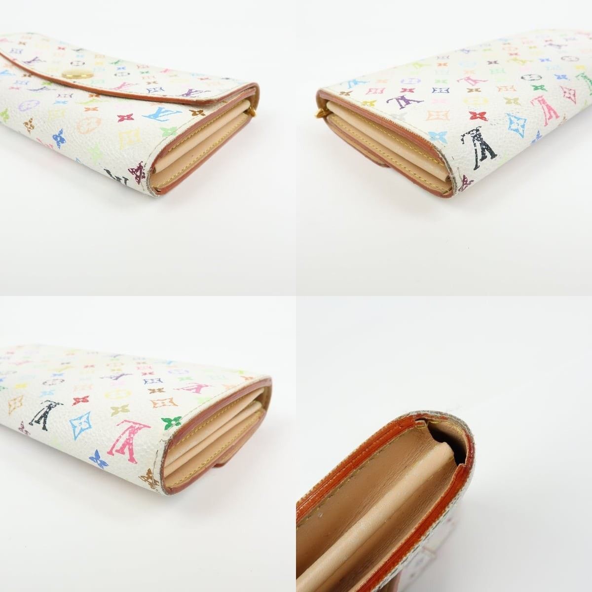 Louis Vuitton Louis Vuitton Monogram Portefeuille Sarah Wallet Size ONE SIZE - 4 Thumbnail