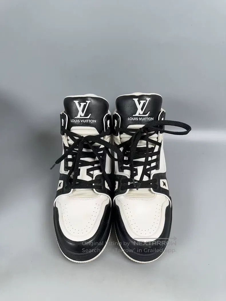 Louis Vuitton Louis Vuitton Black and white panda high-top casual shoes Size US 7 / EU 40 - 2 Thumbnail