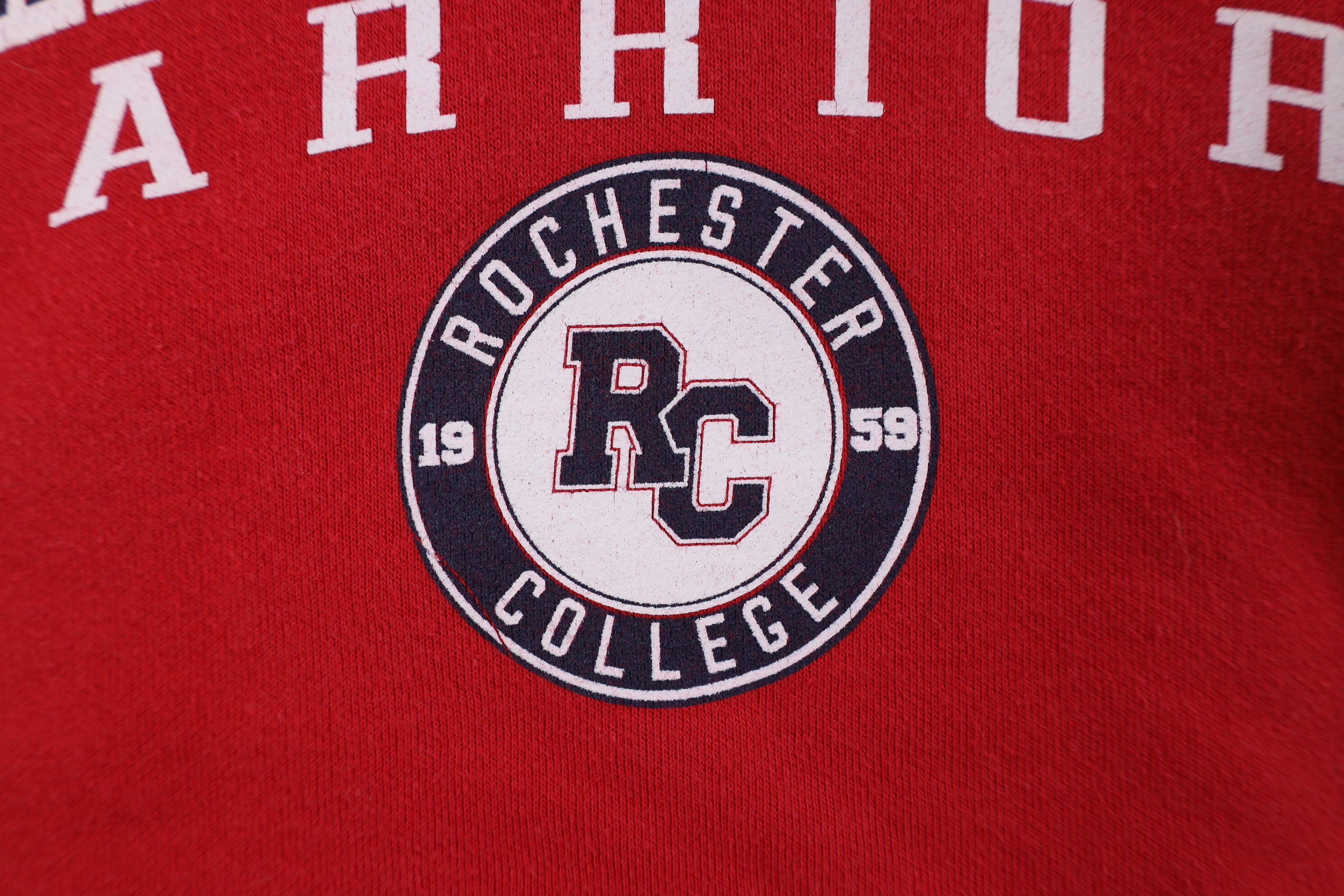 Jansport × Vintage Vintage 90s Rochester Warriors Crewneck Sweatshirt Red Size US S / EU 44-46 / 1 - 5 Thumbnail