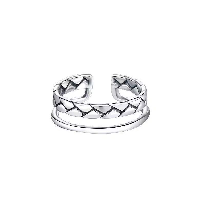 Jewelry Double-Layer Adjustable Rings Size ONE SIZE - 2 Thumbnail