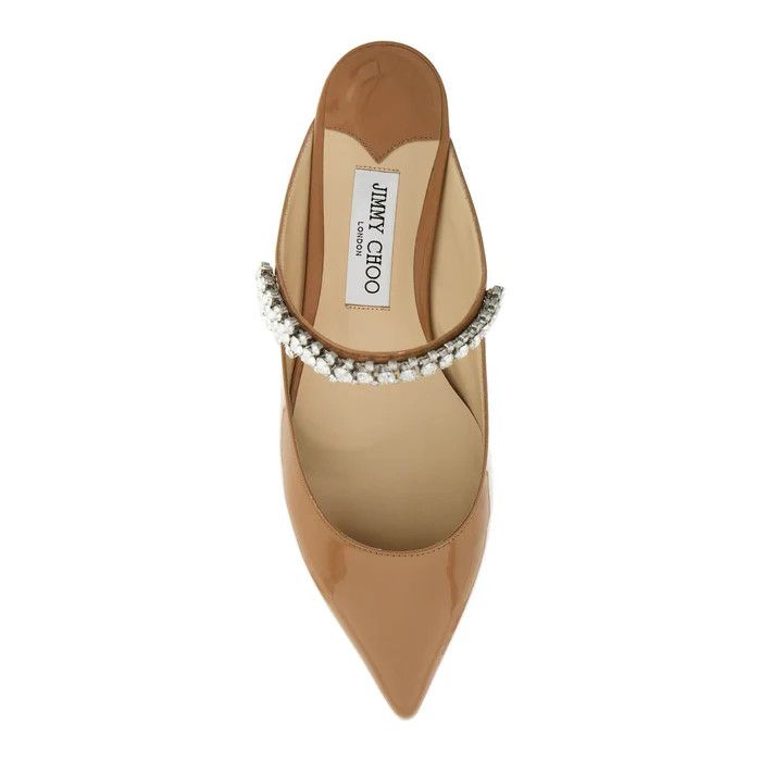Jimmy Choo o1s22i1n0724 Bing Flat Mules in Beige Size US 8 / IT 38 - 2 Thumbnail