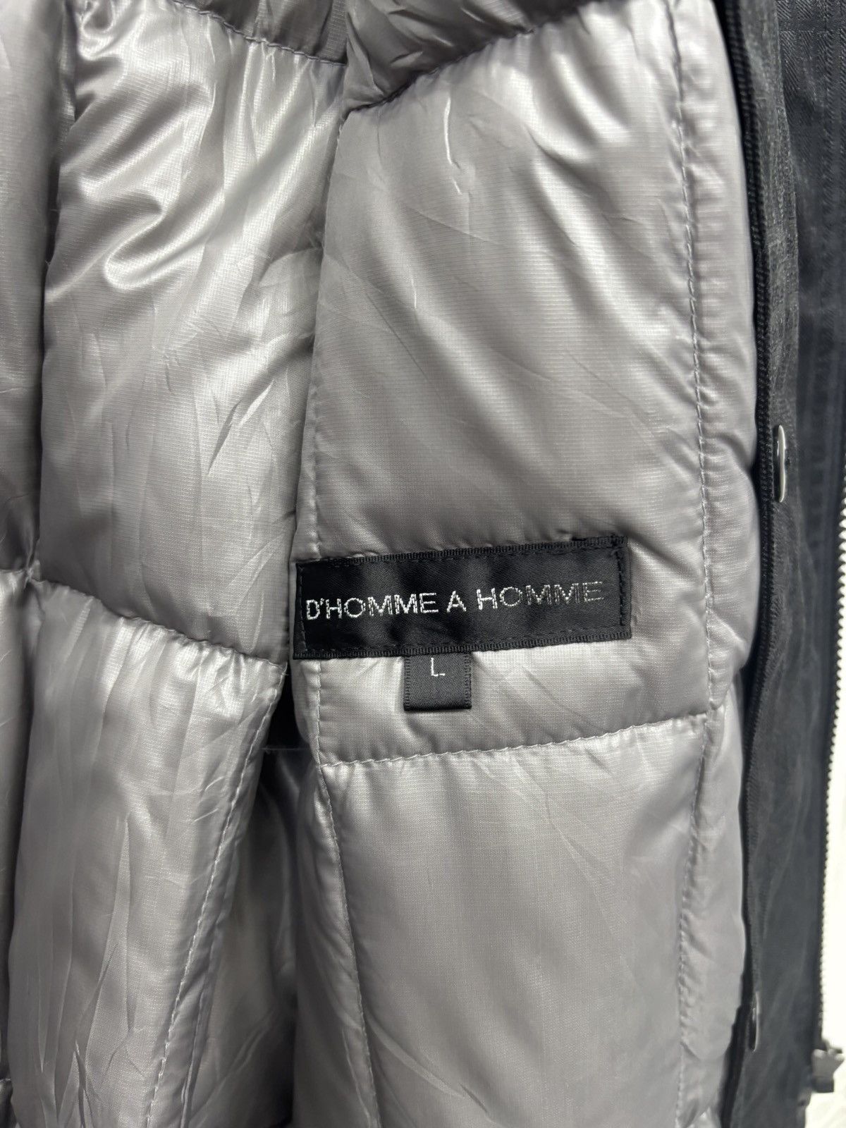 Issey Miyake × Japanese Brand 🔥VINTAGE D'HOMME A HOMME WINTER COAT WITH DOWN LINING Size US L / EU 52-54 / 3 - 8 Thumbnail